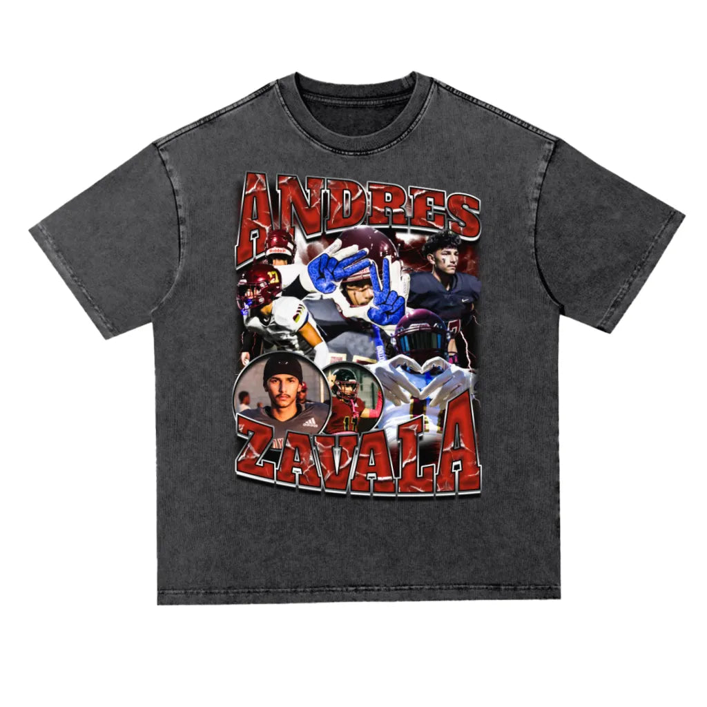 Andres Zavala Oversized Acid wash T-shirt