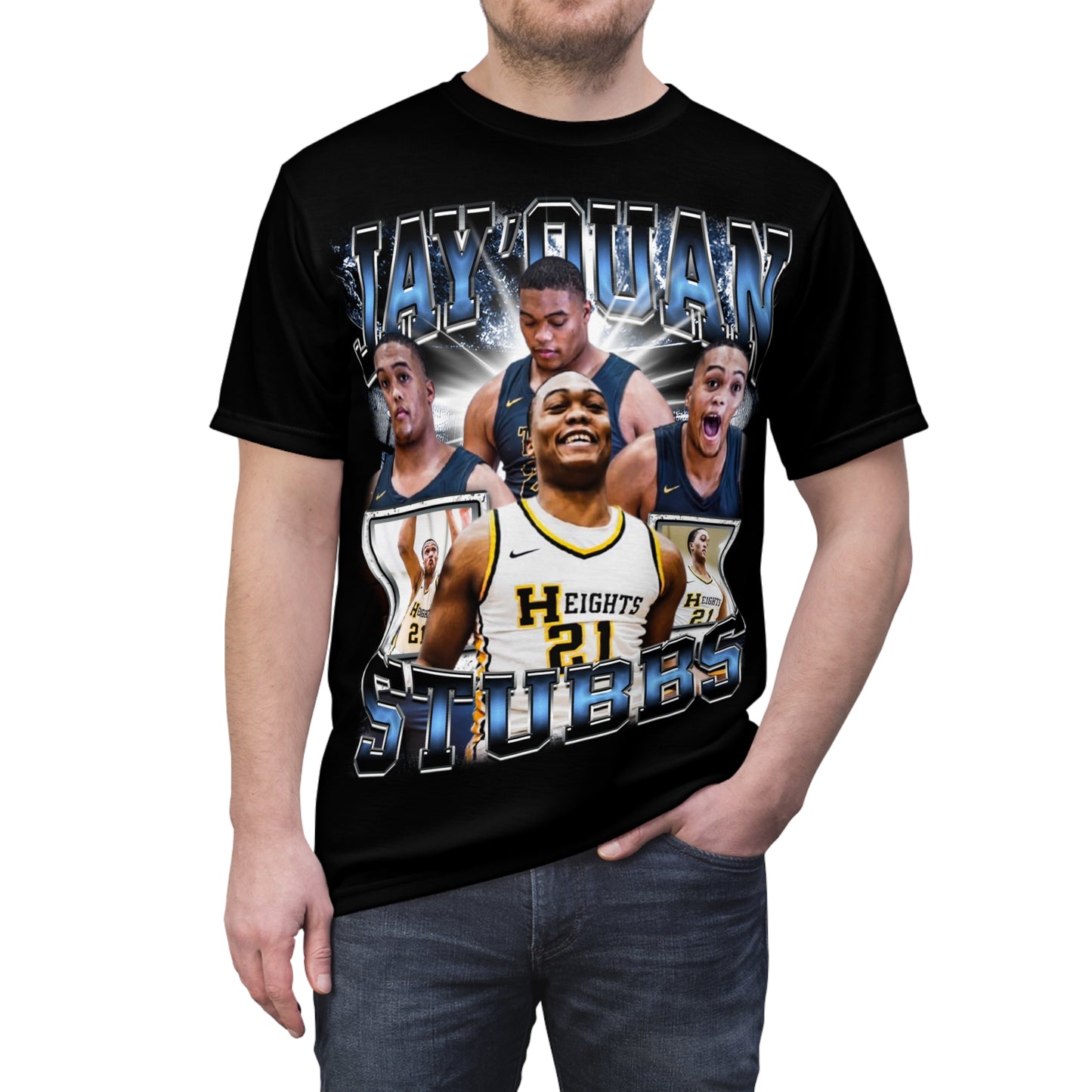 Jay'quan Stubbs Vintage Full Print Tee