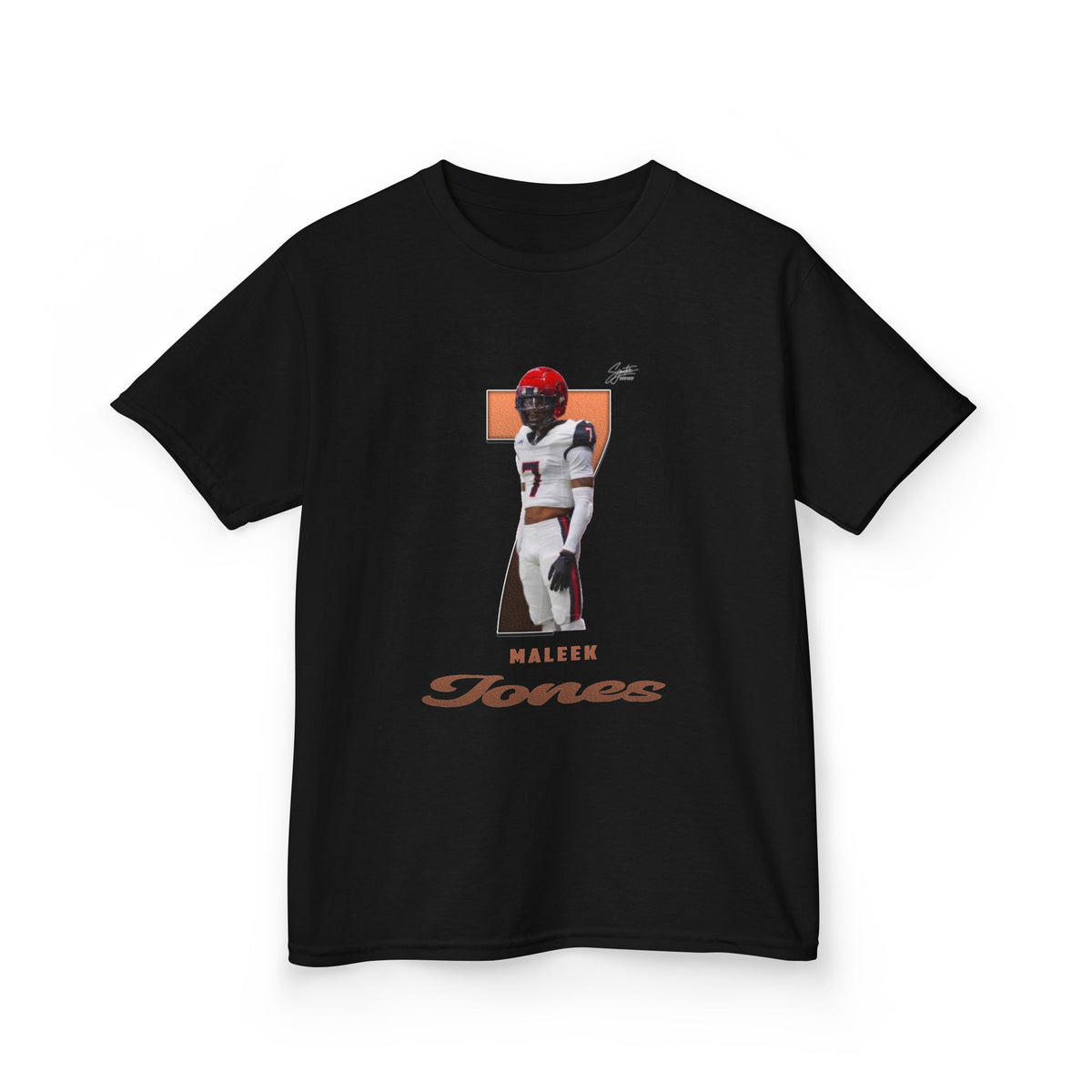 Maleek jones Youth Heavy Cotton Tee