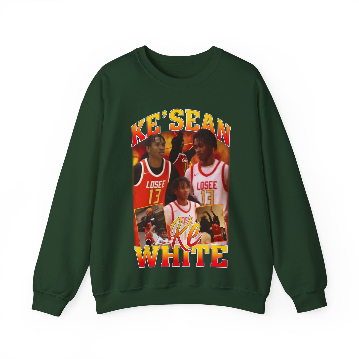 Ke'sean White Crewneck Sweatshirt