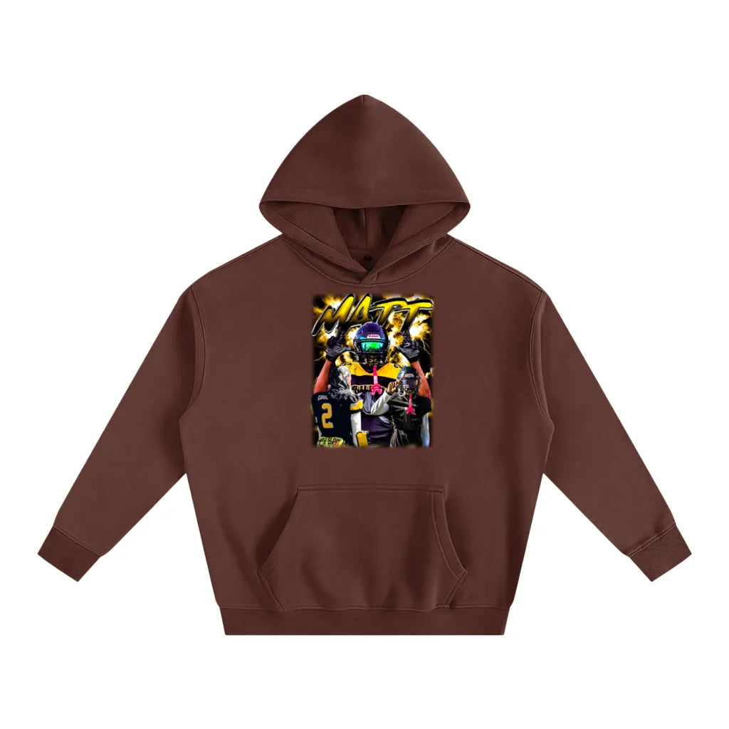 Matt Oversize Fleeced Hoodie