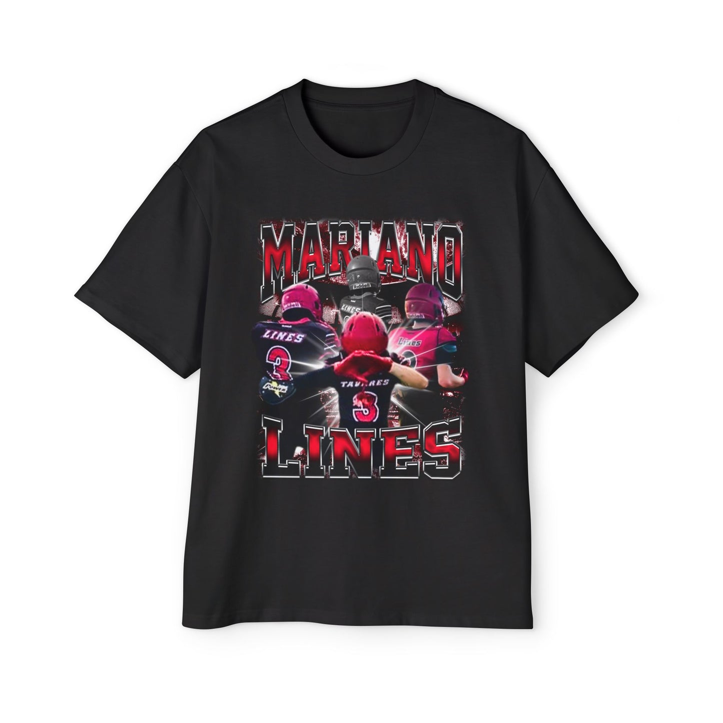 Mariano Lines Oversized Retro Tee