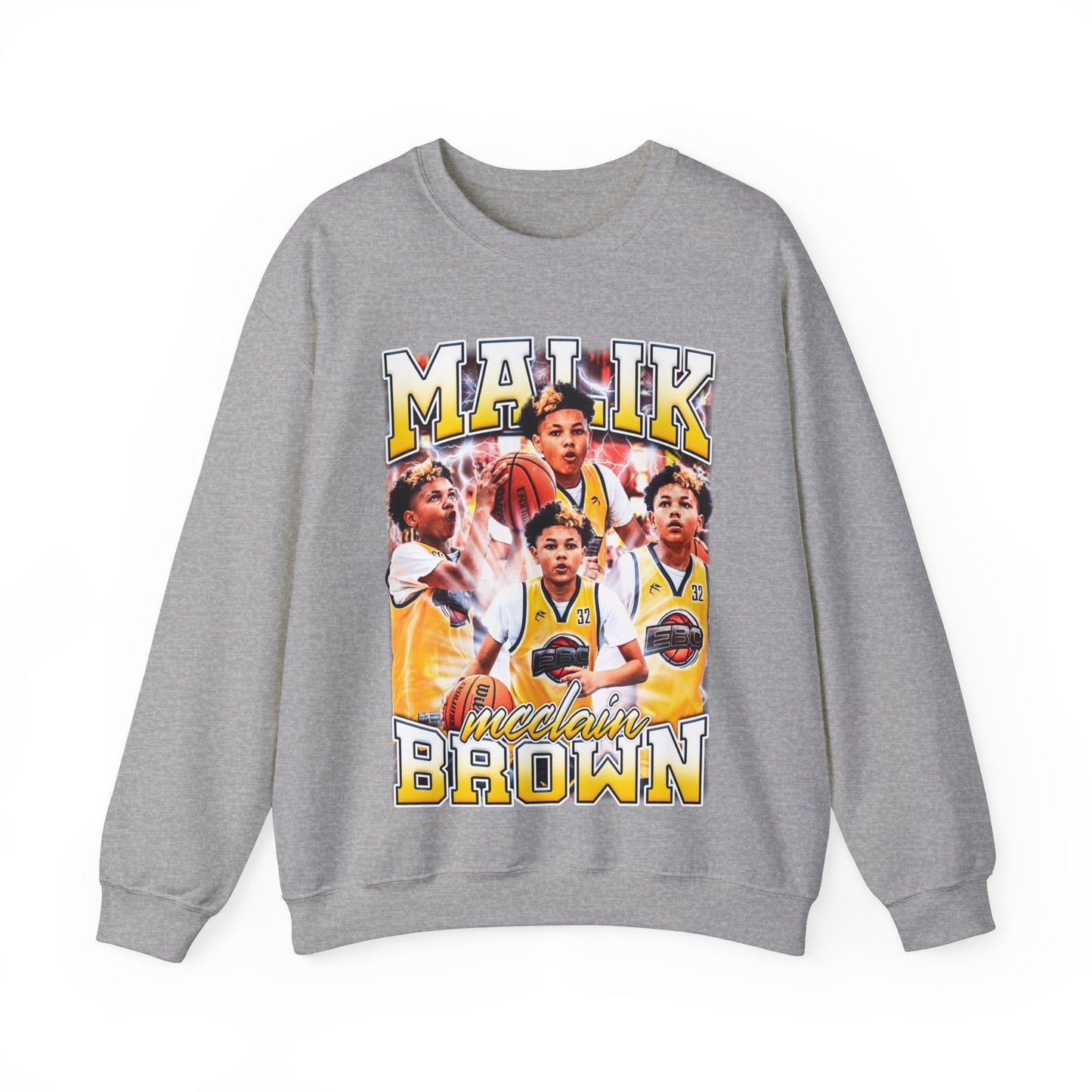 Malik Brown Crewneck Sweatshirt