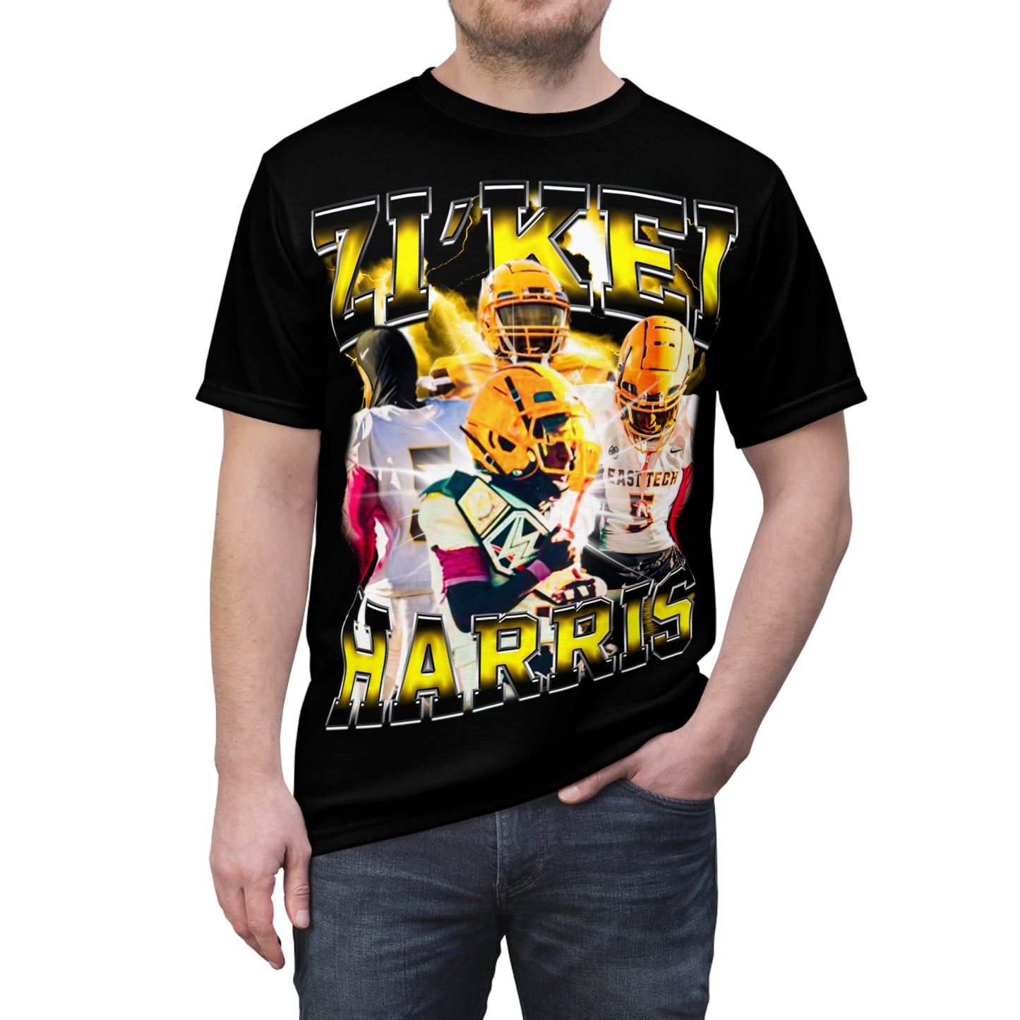 Zi'kei Harris Vintage Full Print Tee