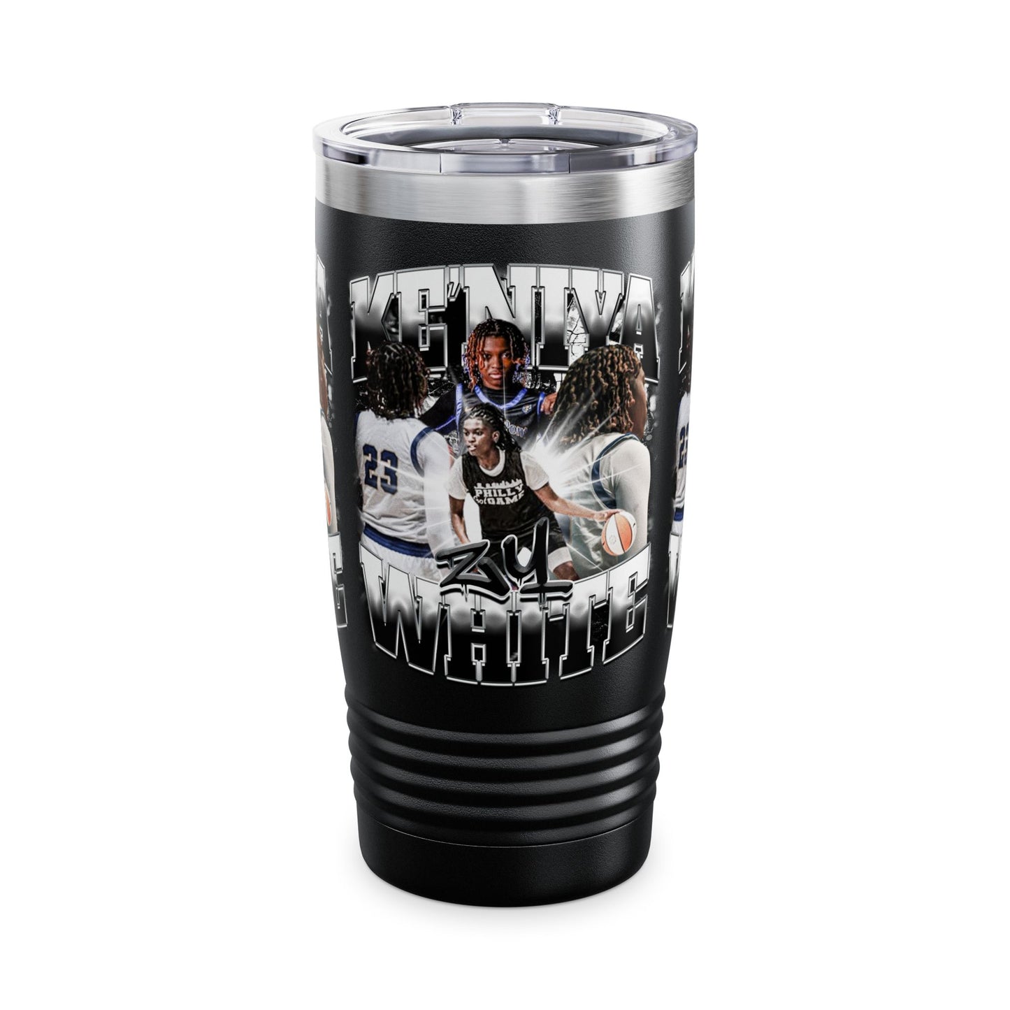 Ke'niya White Stainless Steal Tumble