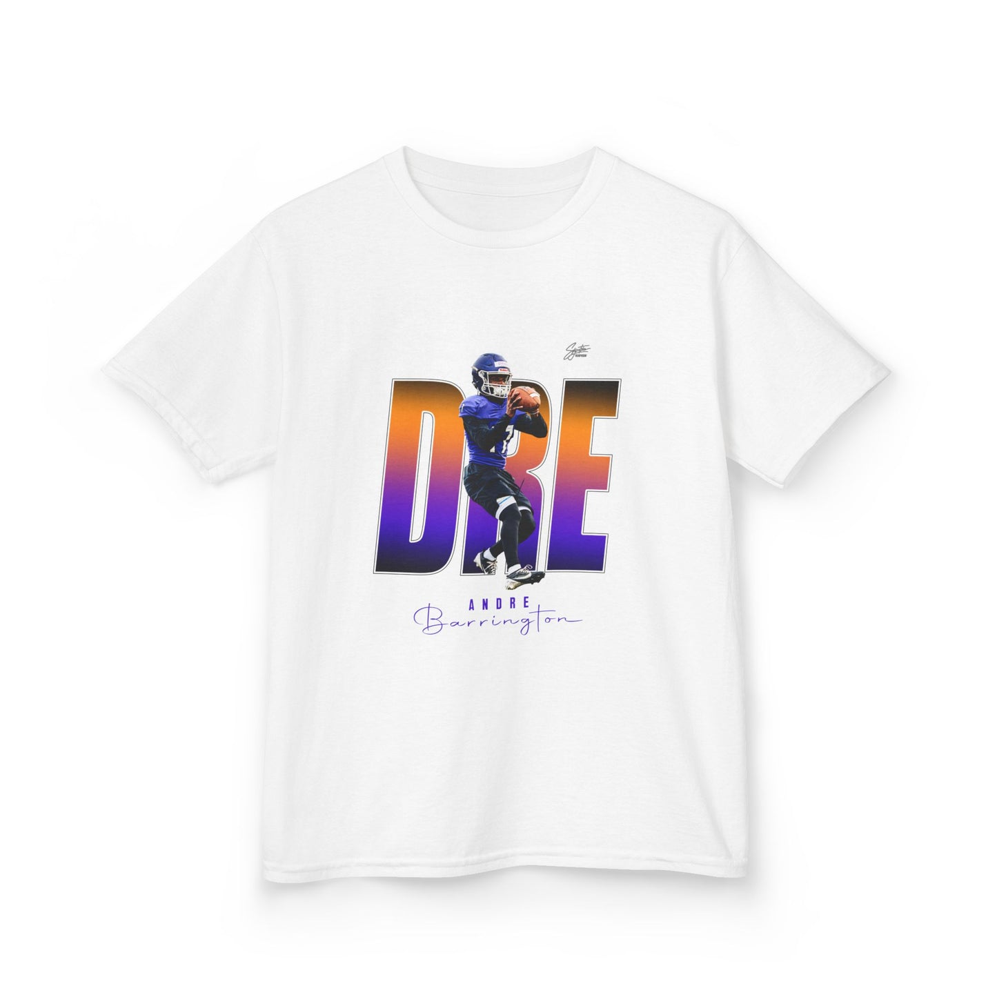 Copy of   Andre Barrington Youth Heavy Cotton Tee