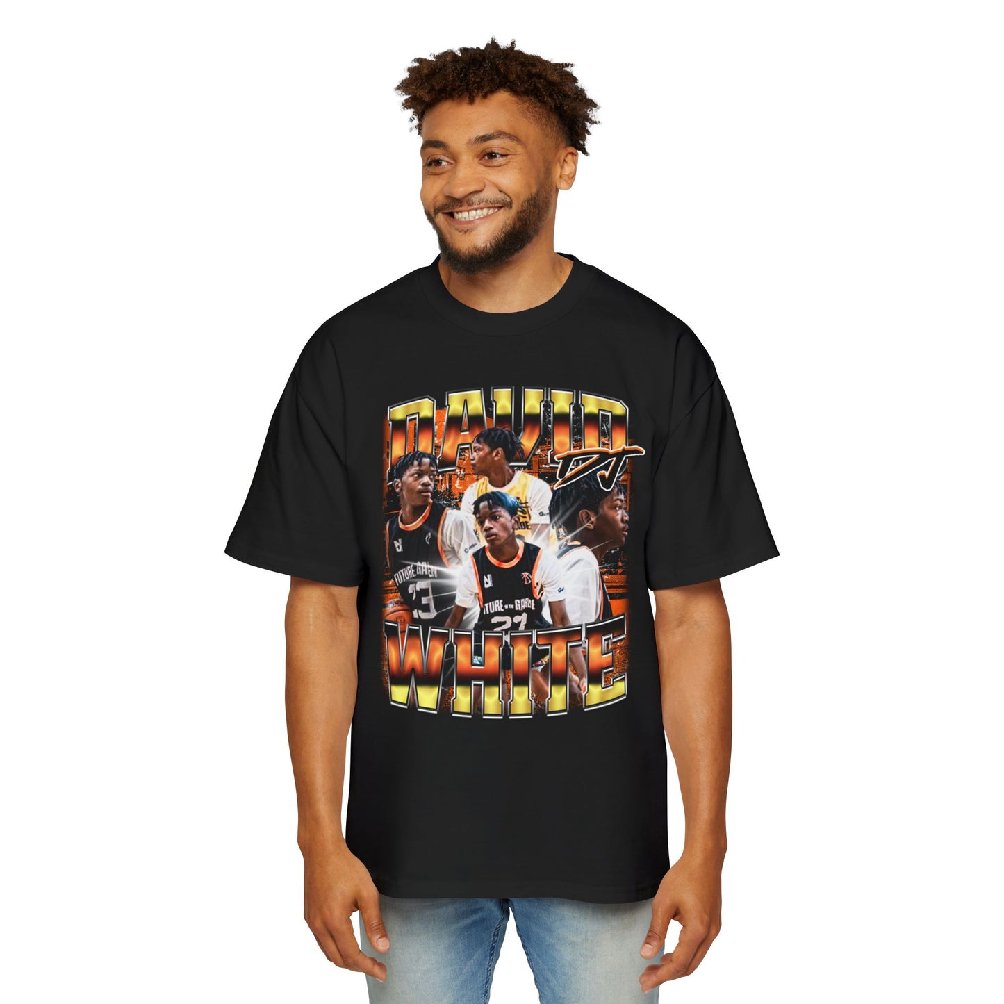 David White Oversized Tee