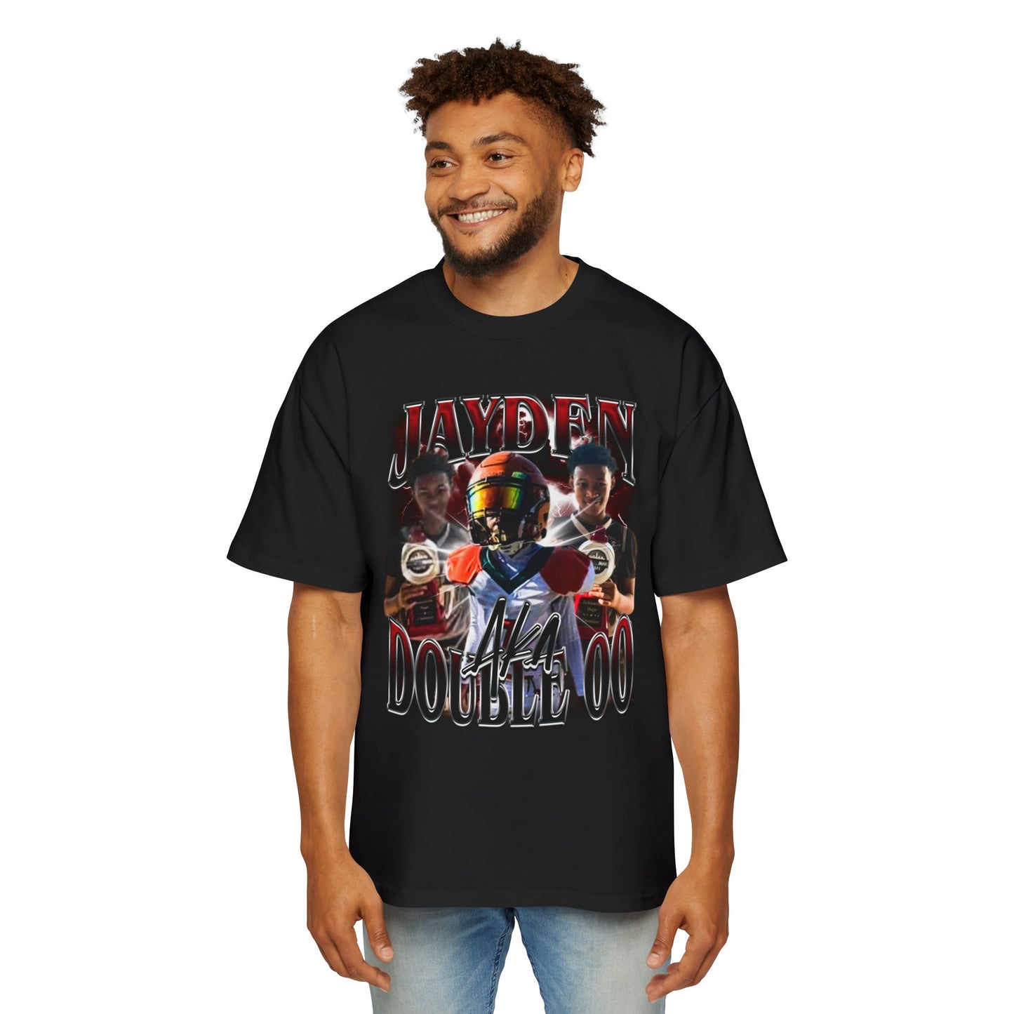 Jayden Aka Double 00 Oversized Retro Tee