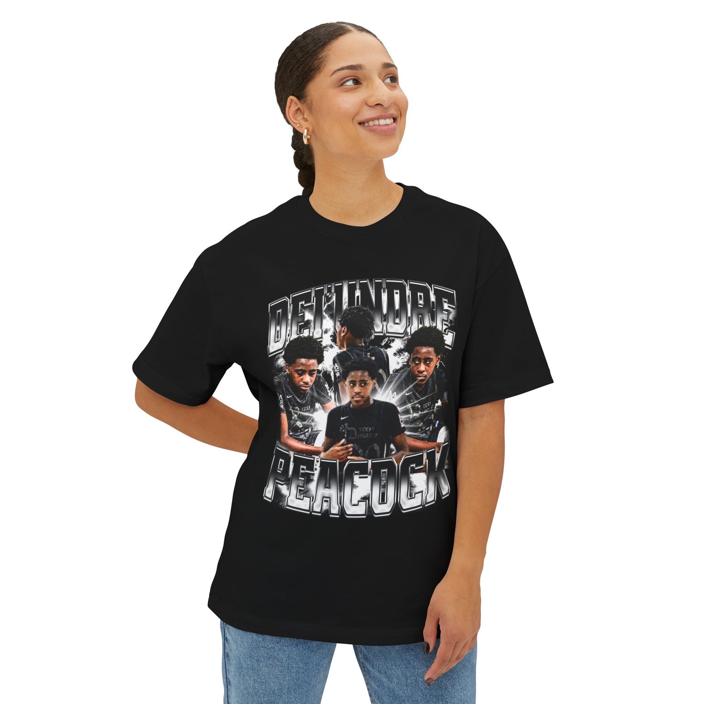 Dei'undre Peacock Oversized Vintage Tee