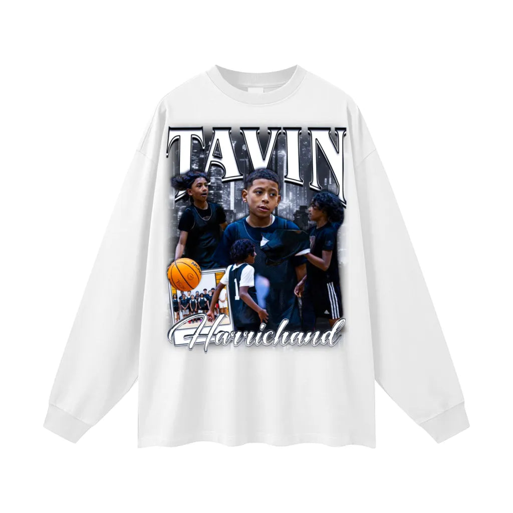Tavin Harrichand  Oversized Long Sleeve Tee