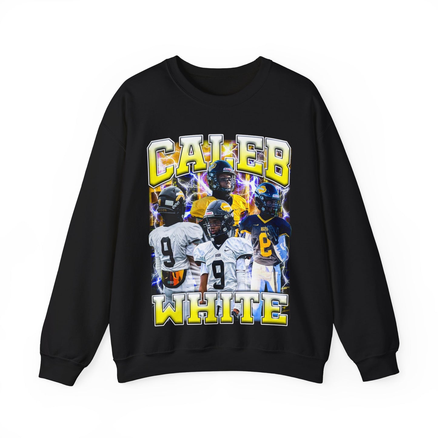 Caleb White Crewneck Sweatshirt