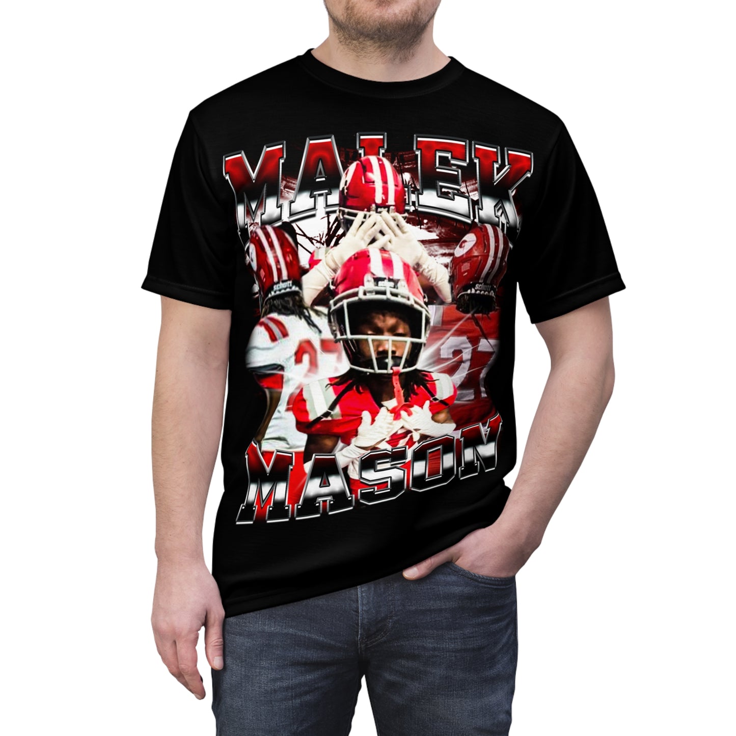 Malek Mason Vintage Full Print Tee