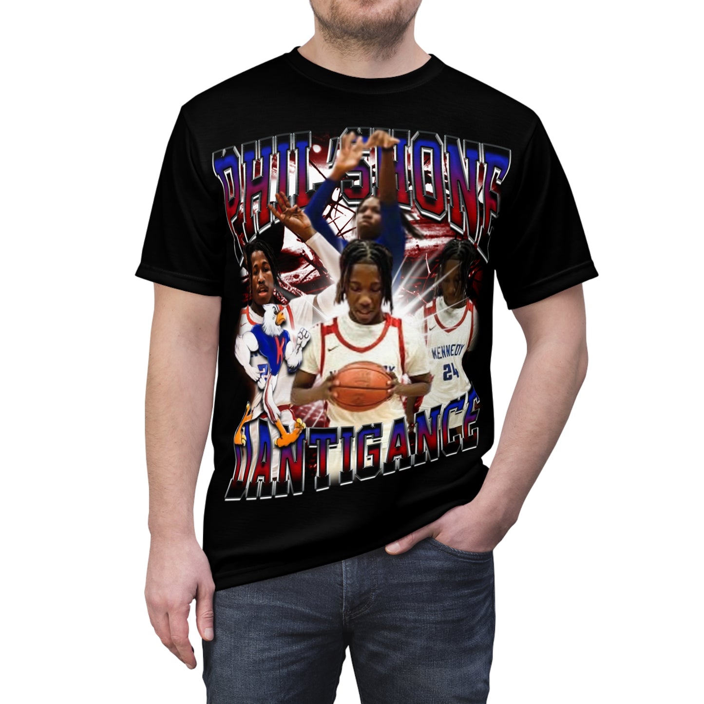 Phil'shone Dantigance Vintage Full Print Tee