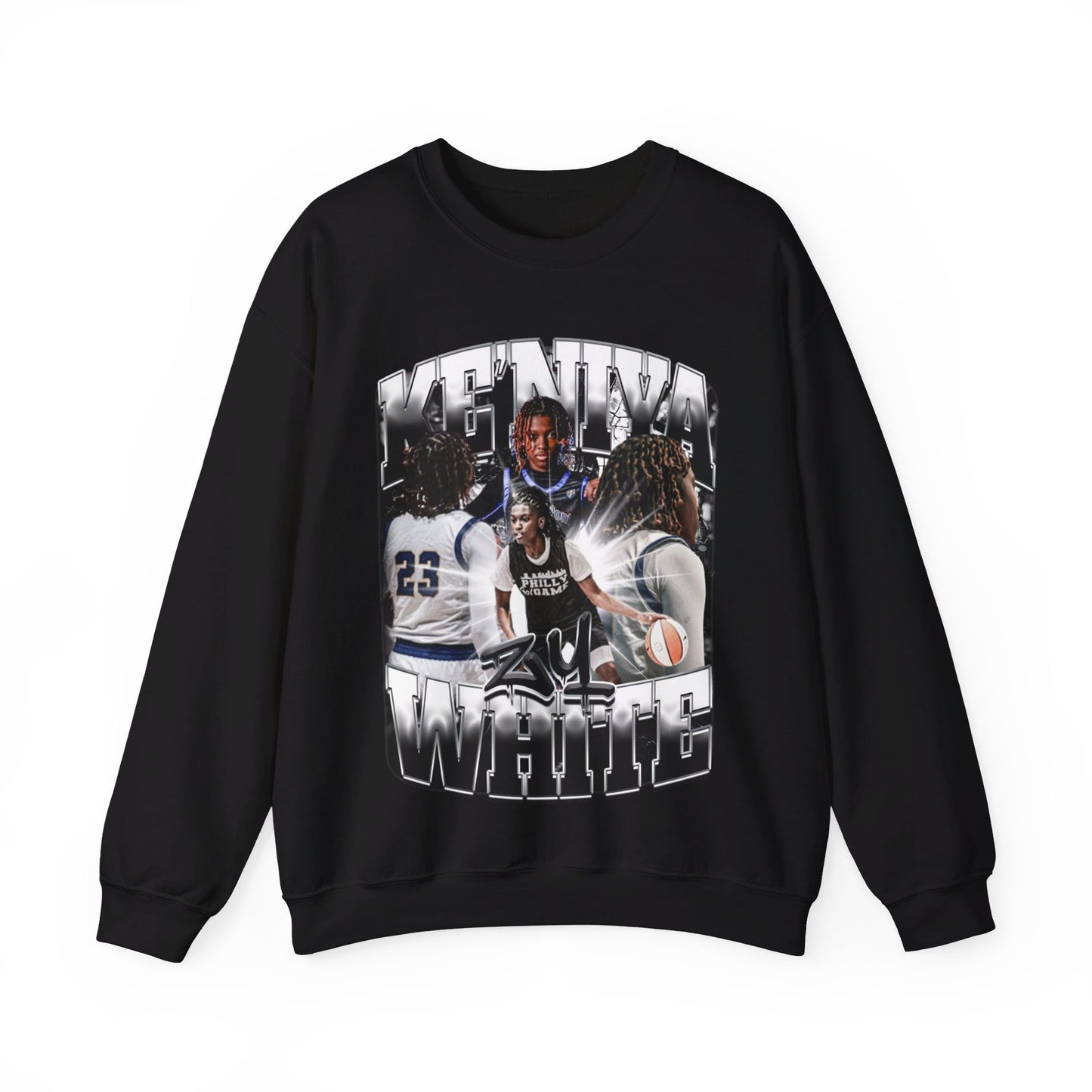 Ke'niya White Crewneck Sweatshirt