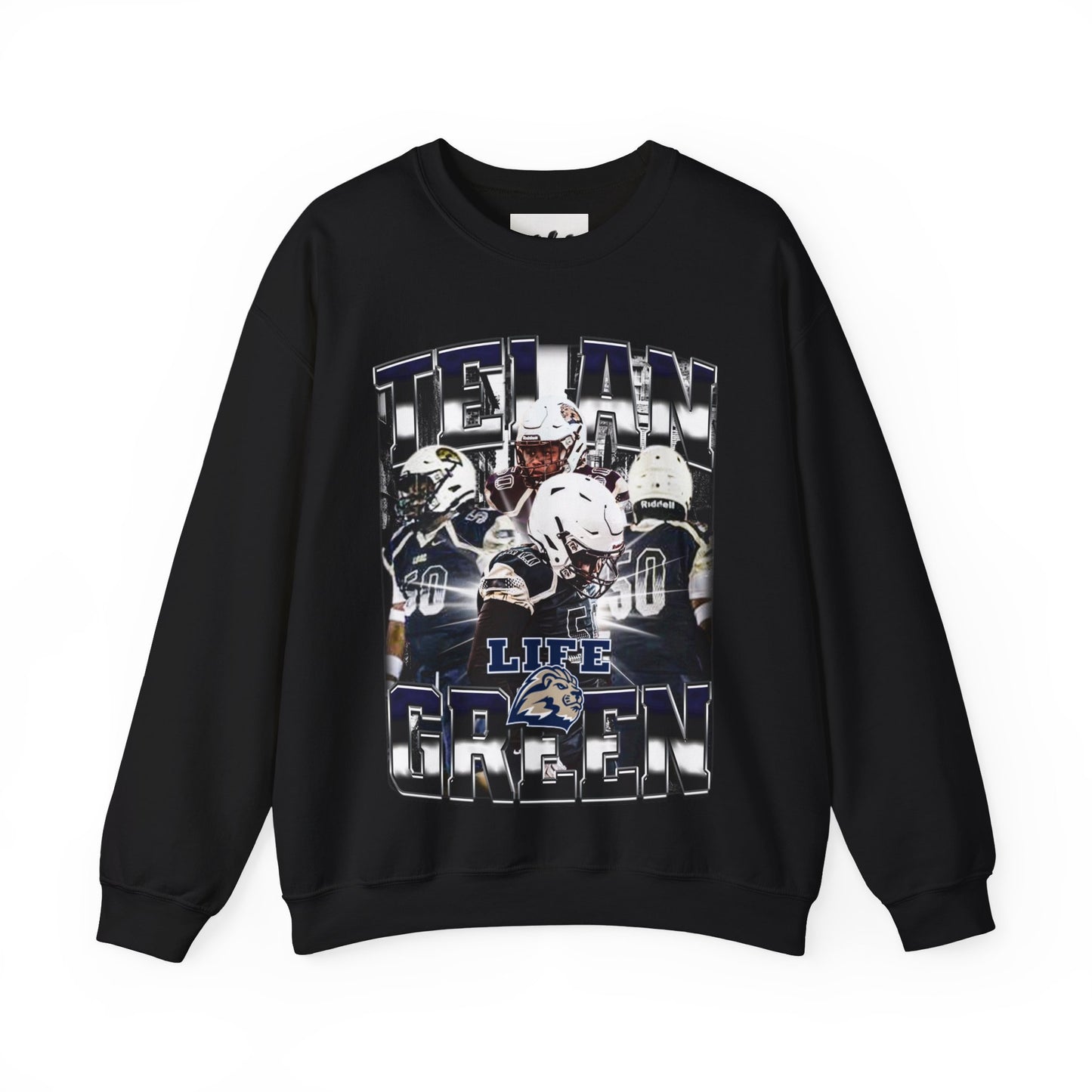 Telan Green Crewneck Sweatshirt