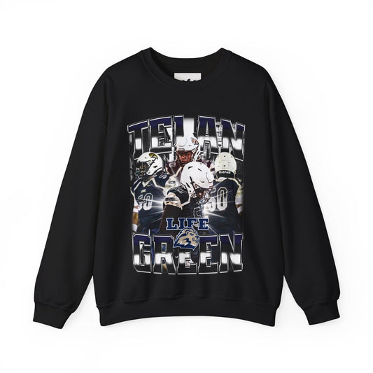 Telan Green Crewneck Sweatshirt