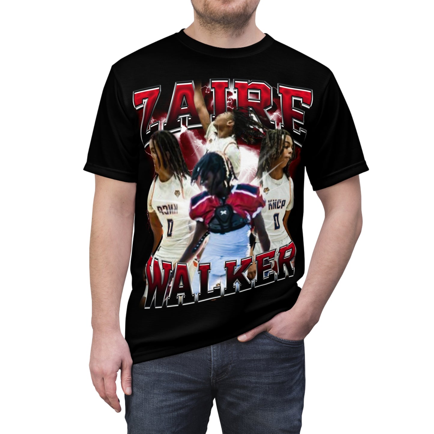 Zaire Walker Vintage Full Print Tee