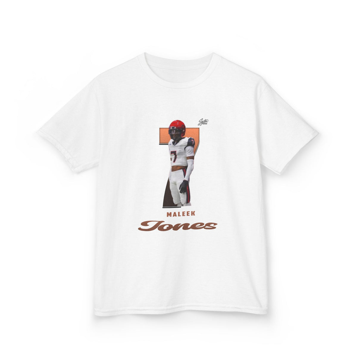 Maleek jones Youth Heavy Cotton Tee
