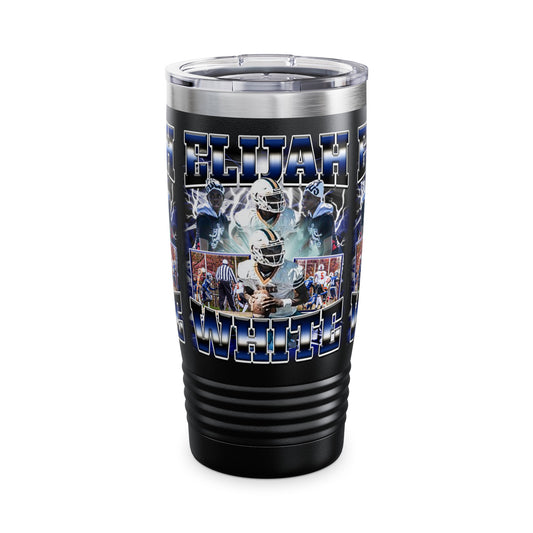 Elijah White Stainless Steal Tumbler