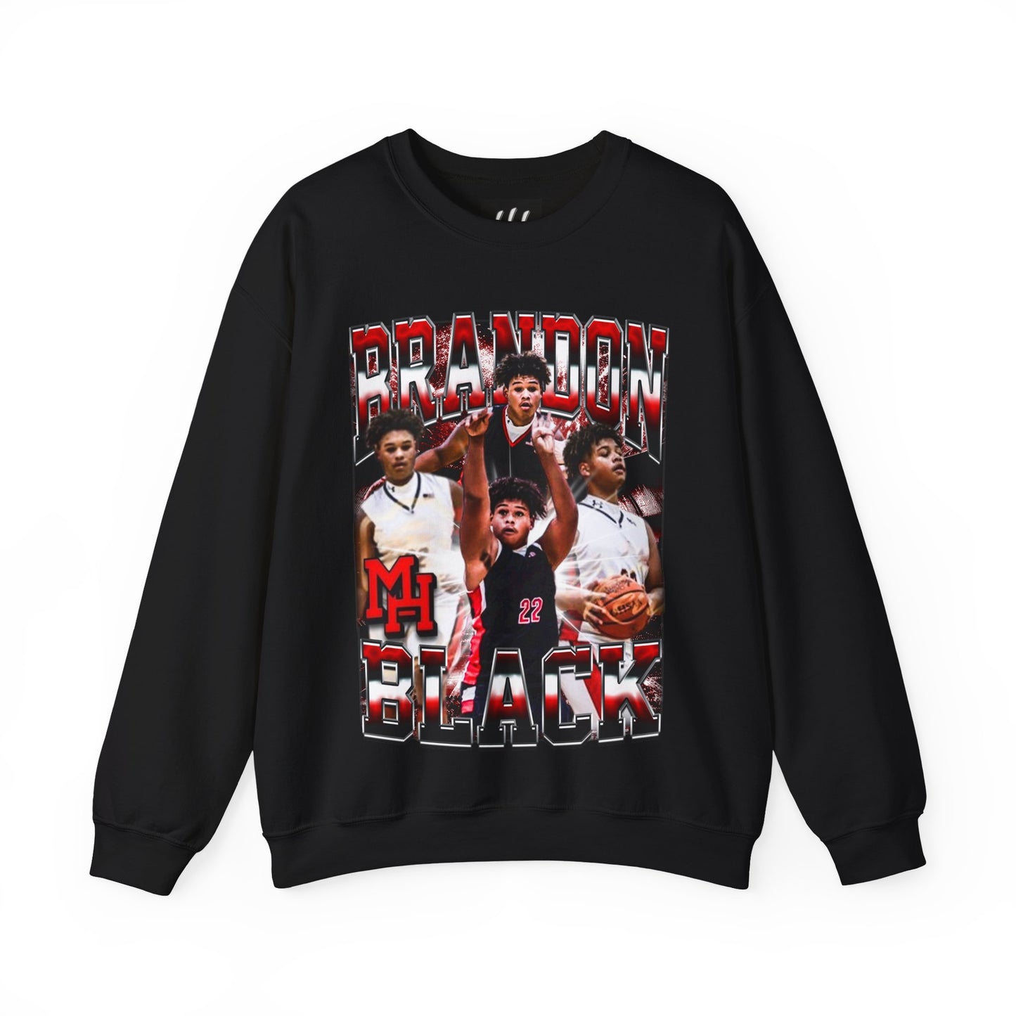Brandon Black Crewneck Sweatshirt
