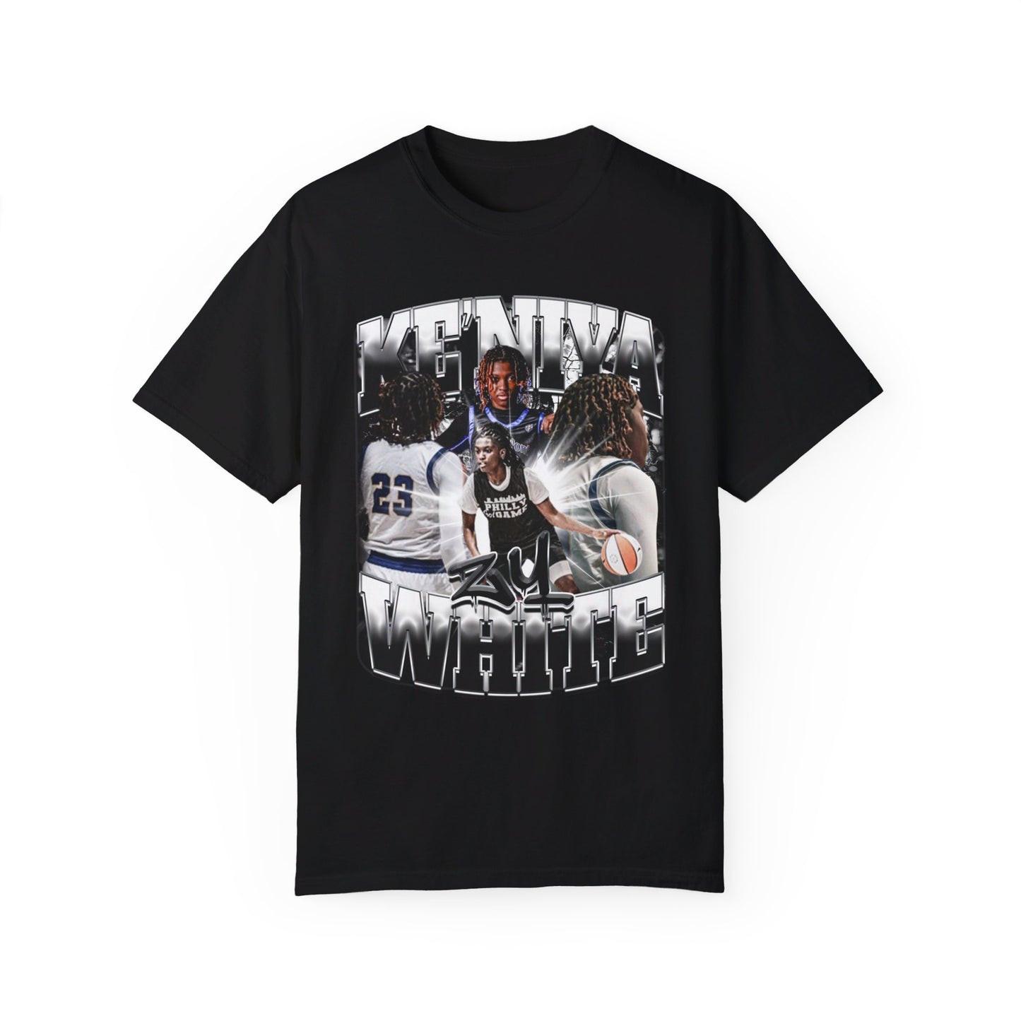 Ke'niya White Heavy Cotton Tee