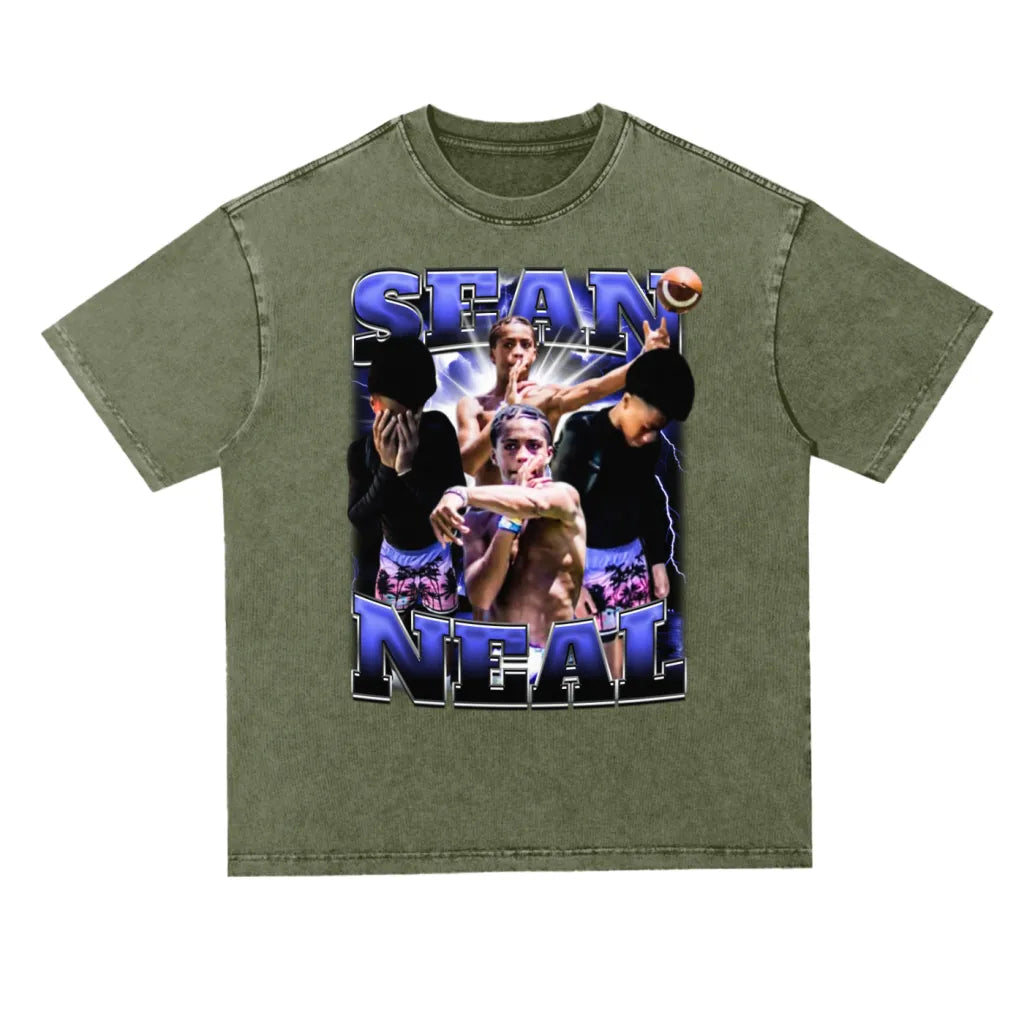 Sean Neal Oversized Acid wash T-shirt