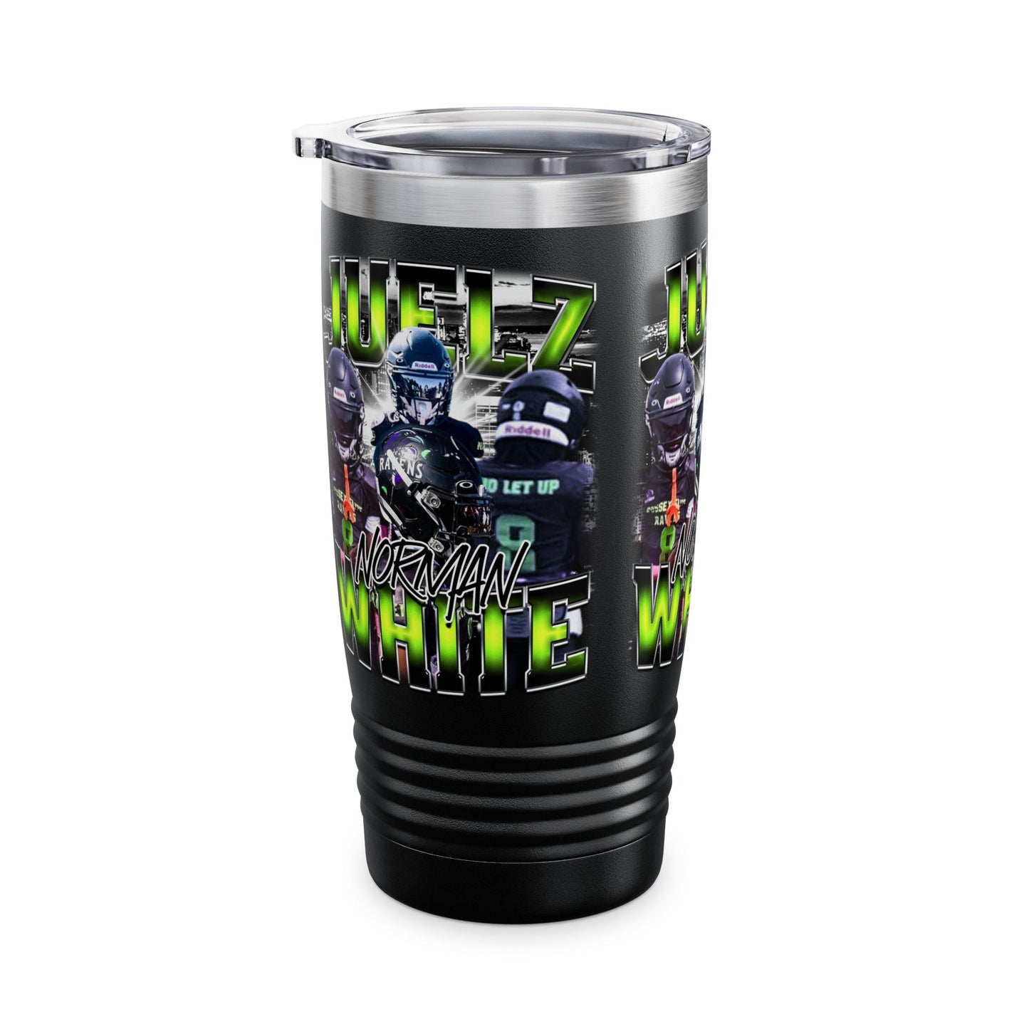 Juelz Norman White Stainless Steal Tumble