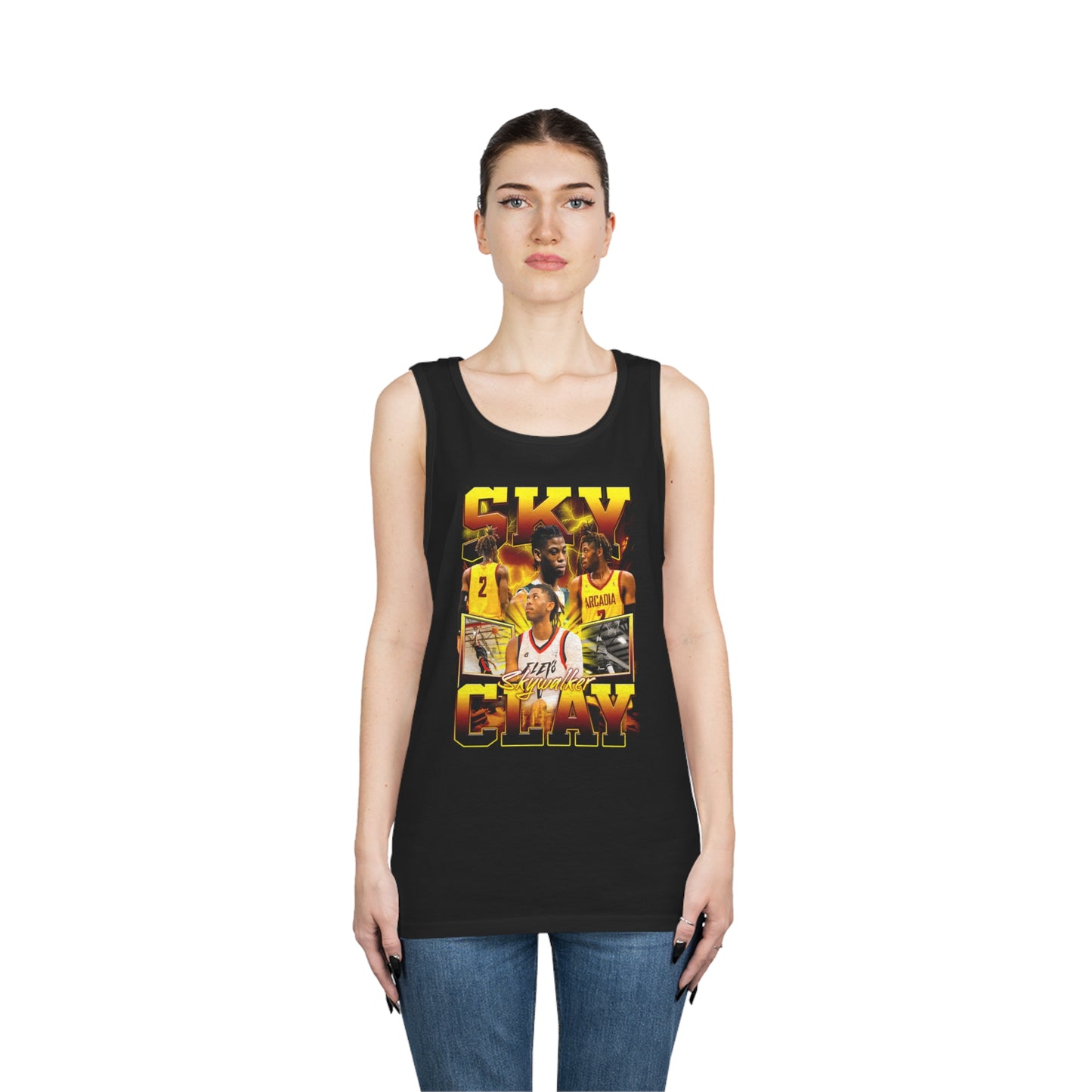 Sky Clay Cotton Tank Top