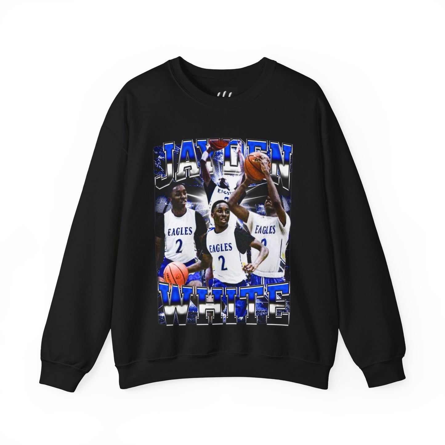 Jayden White Crewneck Sweatshirt