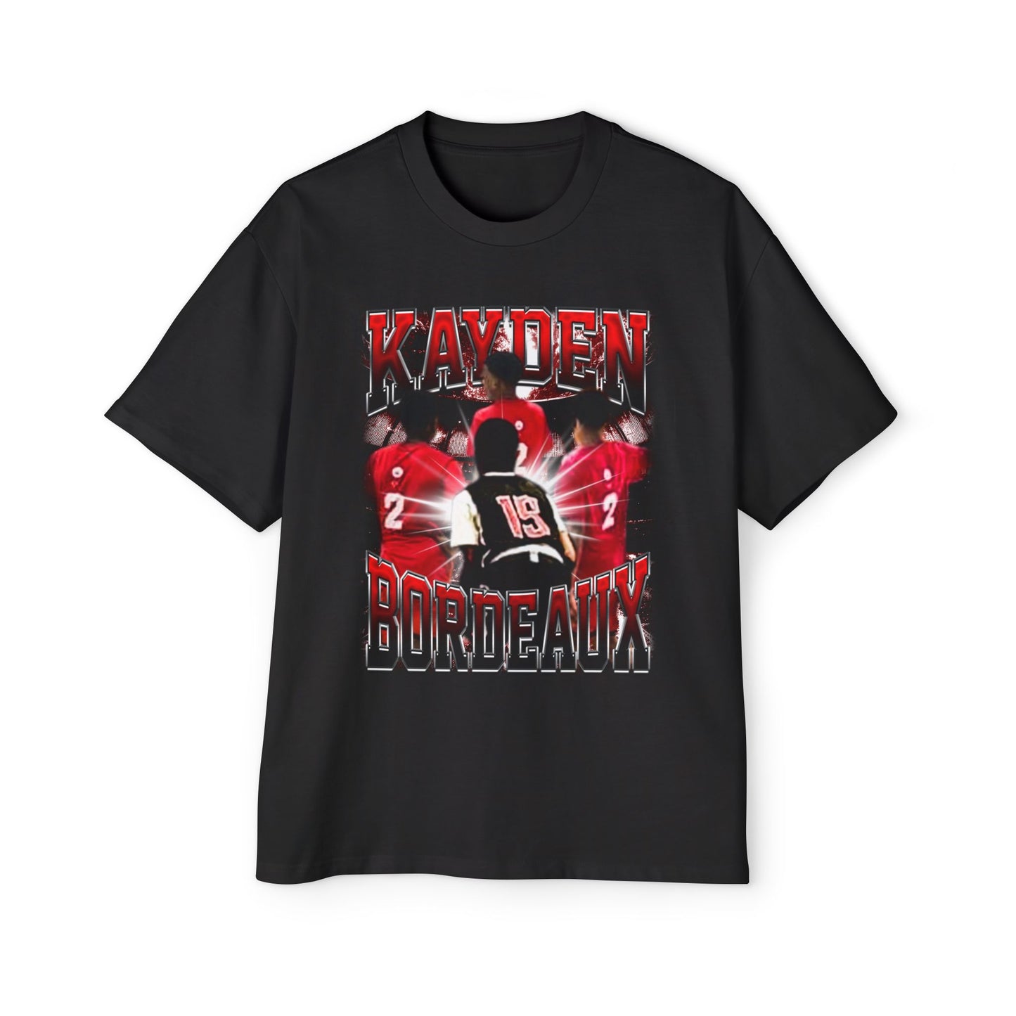 Kayden Bordeaux Oversized Retro Tee