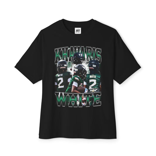 Khavaris White Oversized Tee