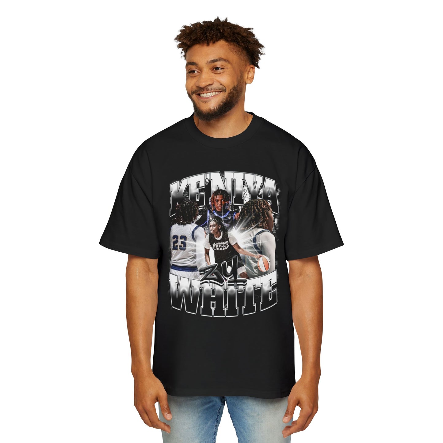 Ke'niya White Oversized Tee