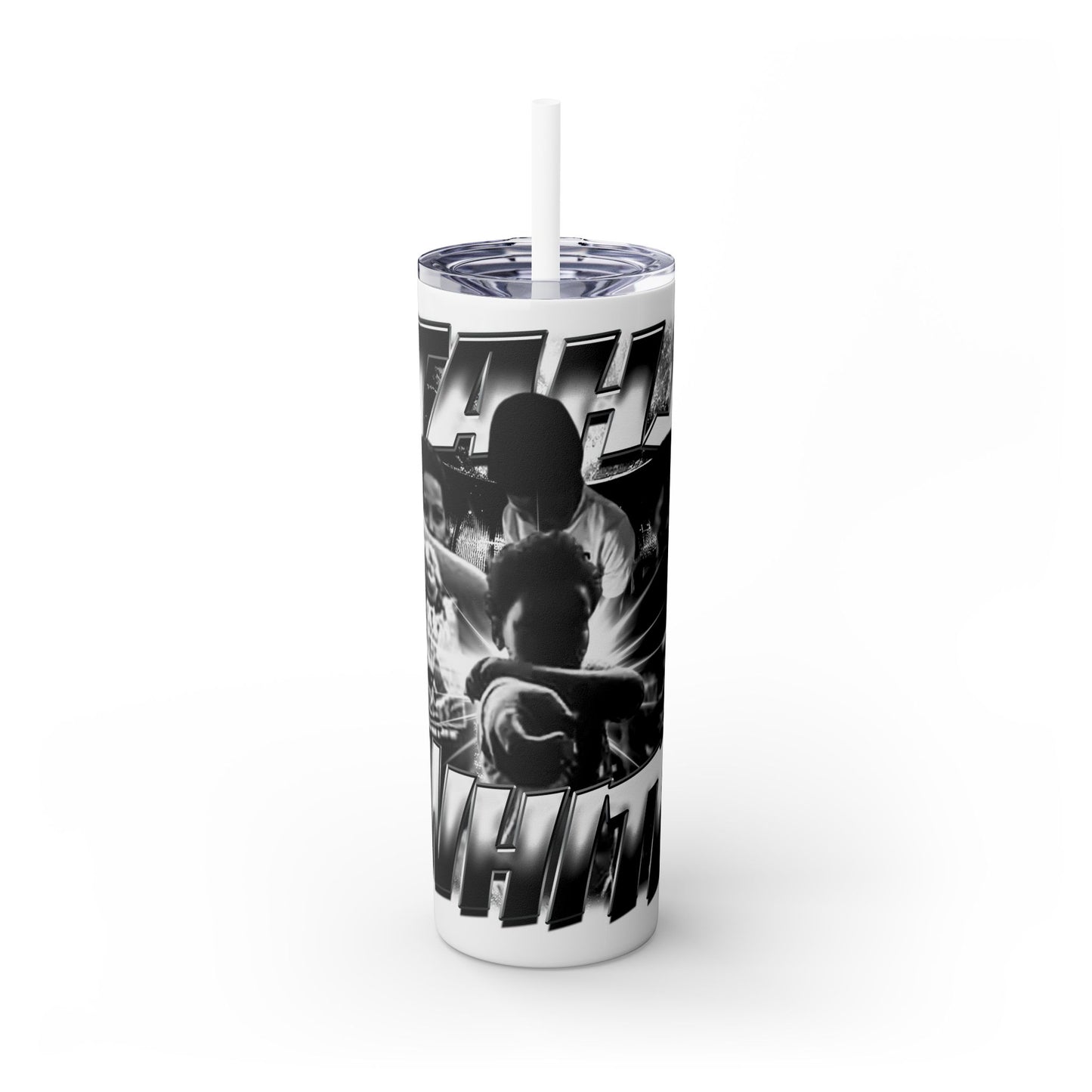 Tahj White Stainless Steal Tumbler