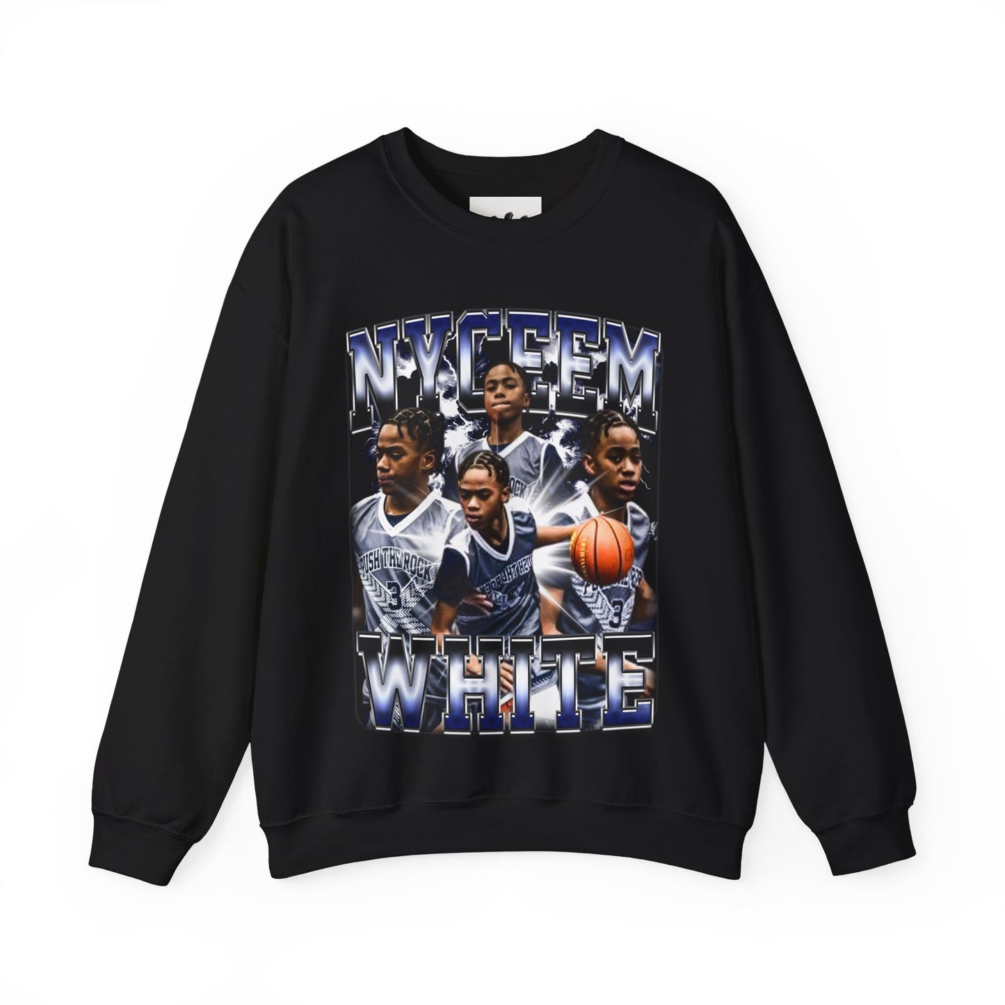 Nyceem White Crewneck Sweatshirt