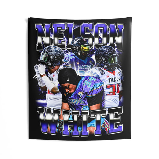 Nelson White Tapestry 50” x 60”