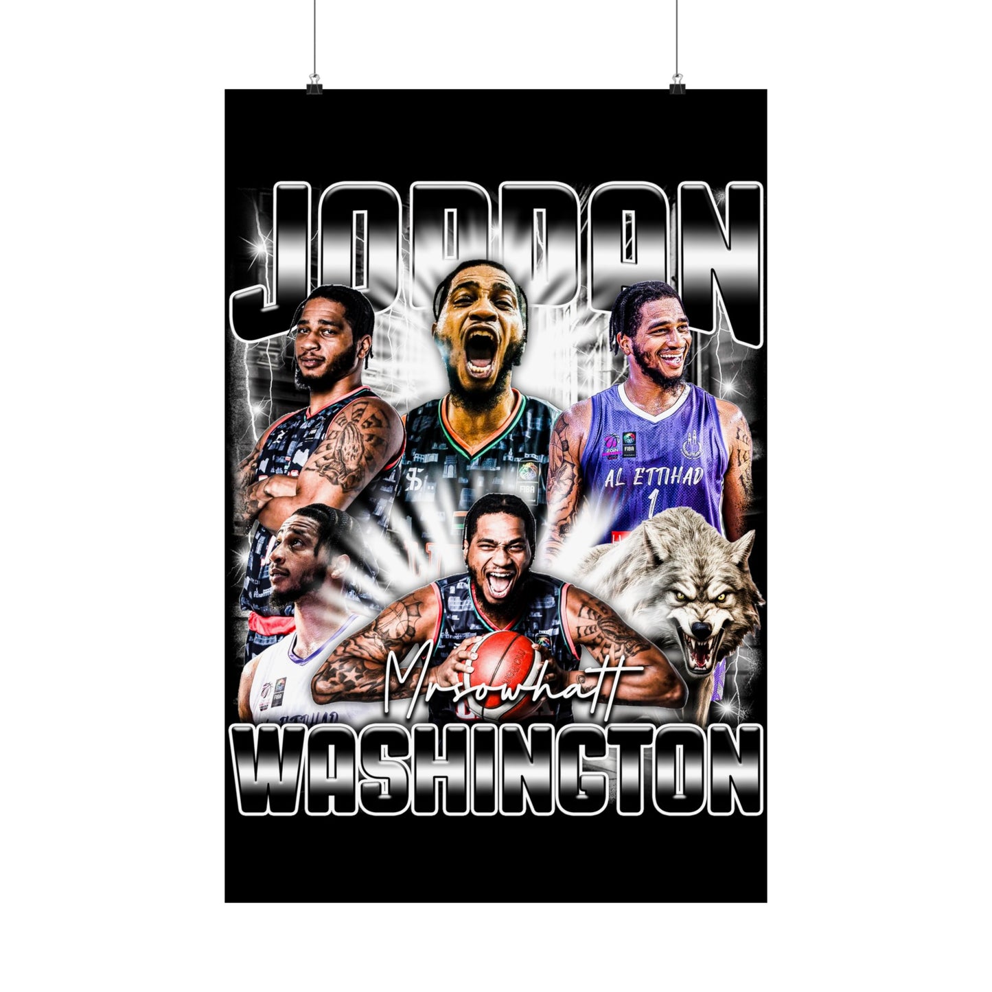 Jordan Washington Poster 24" x 36"