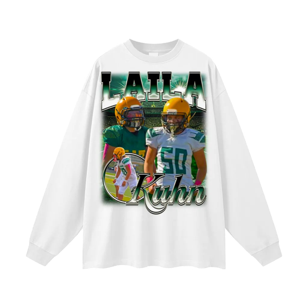 Laila Kuhn Oversized Long Sleeve Tee