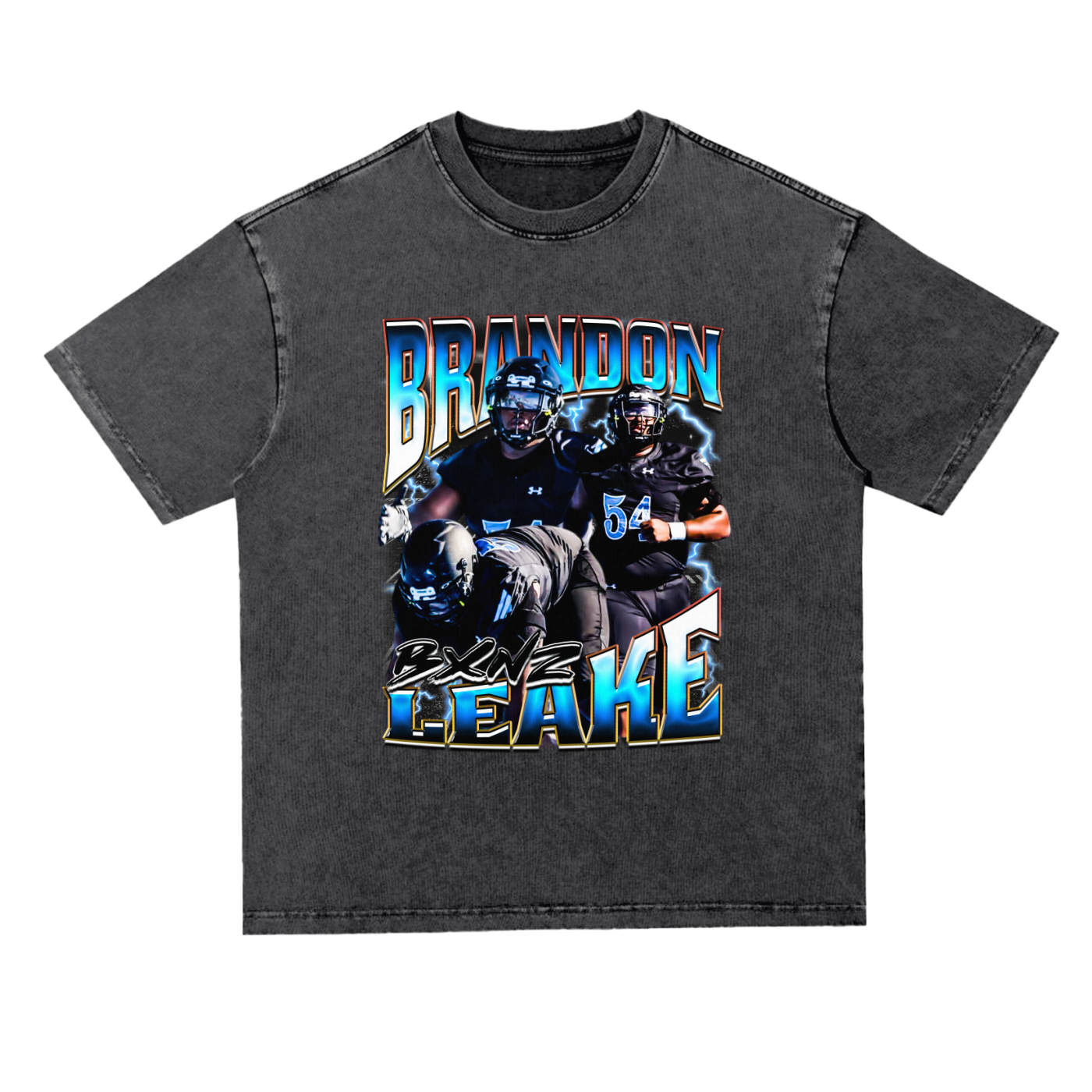 Brandon Leake Oversized Acid Wash Tee