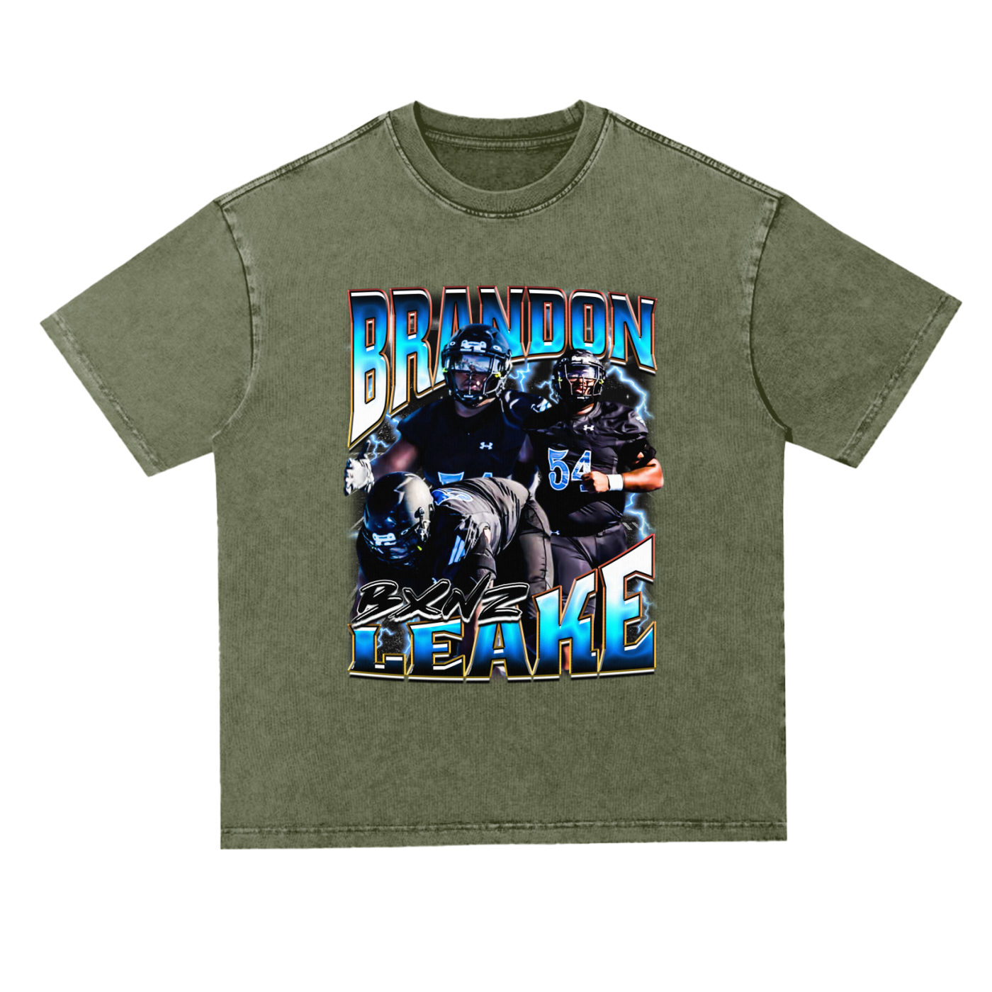 Brandon Leake Oversized Acid Wash Tee