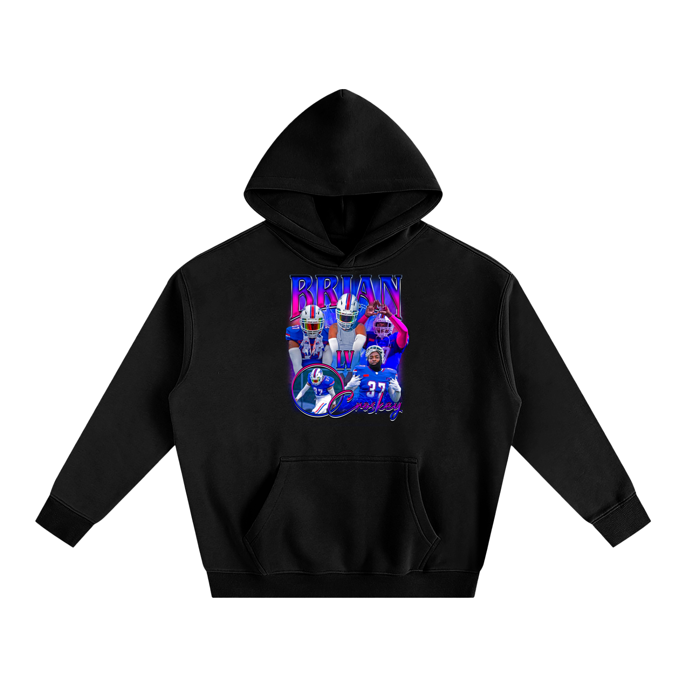 Brian Croskey Oversize Fleeced Hoodie