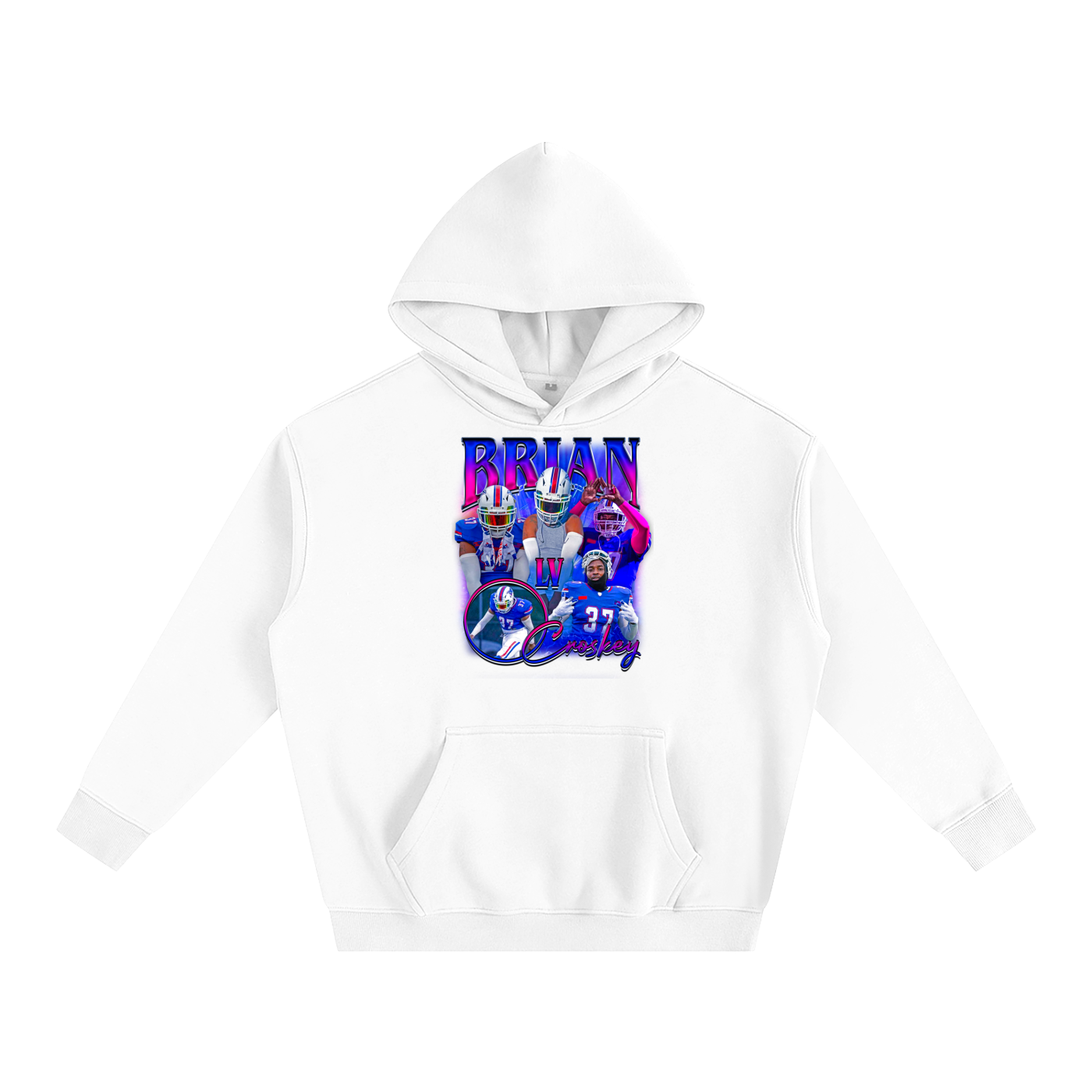 Brian Croskey Oversize Fleeced Hoodie