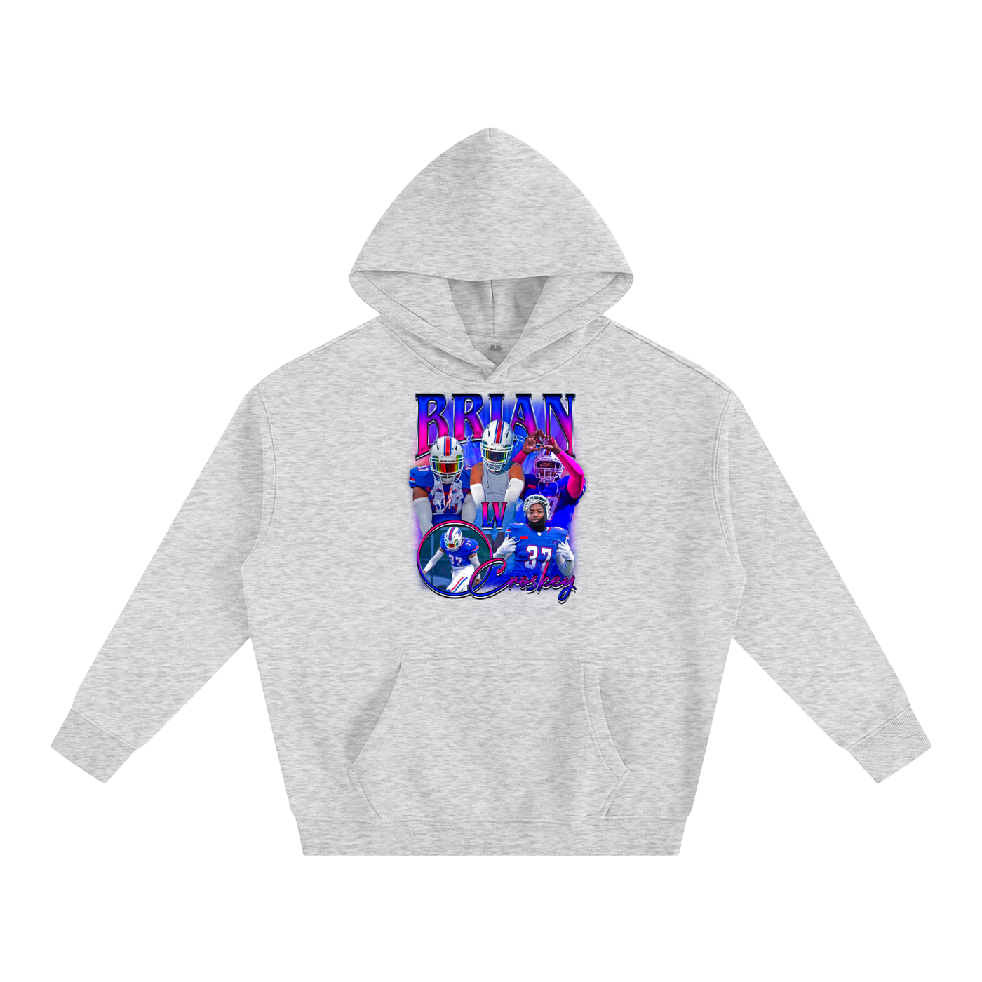 Brian Croskey Oversize Fleeced Hoodie