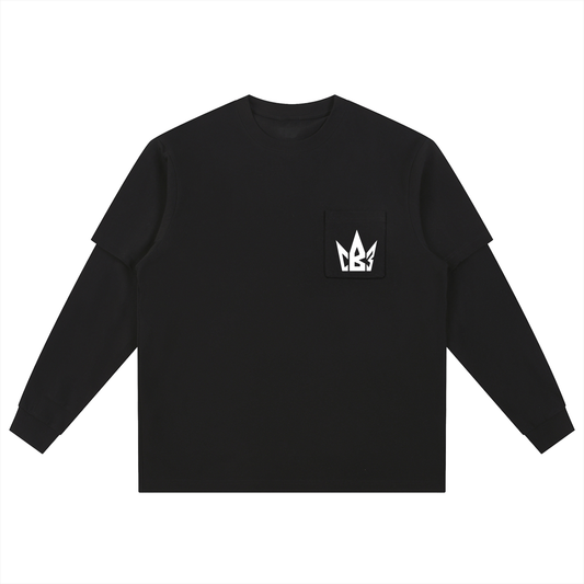 Charles brooks lll Layered Long Sleeve Oversized Tee