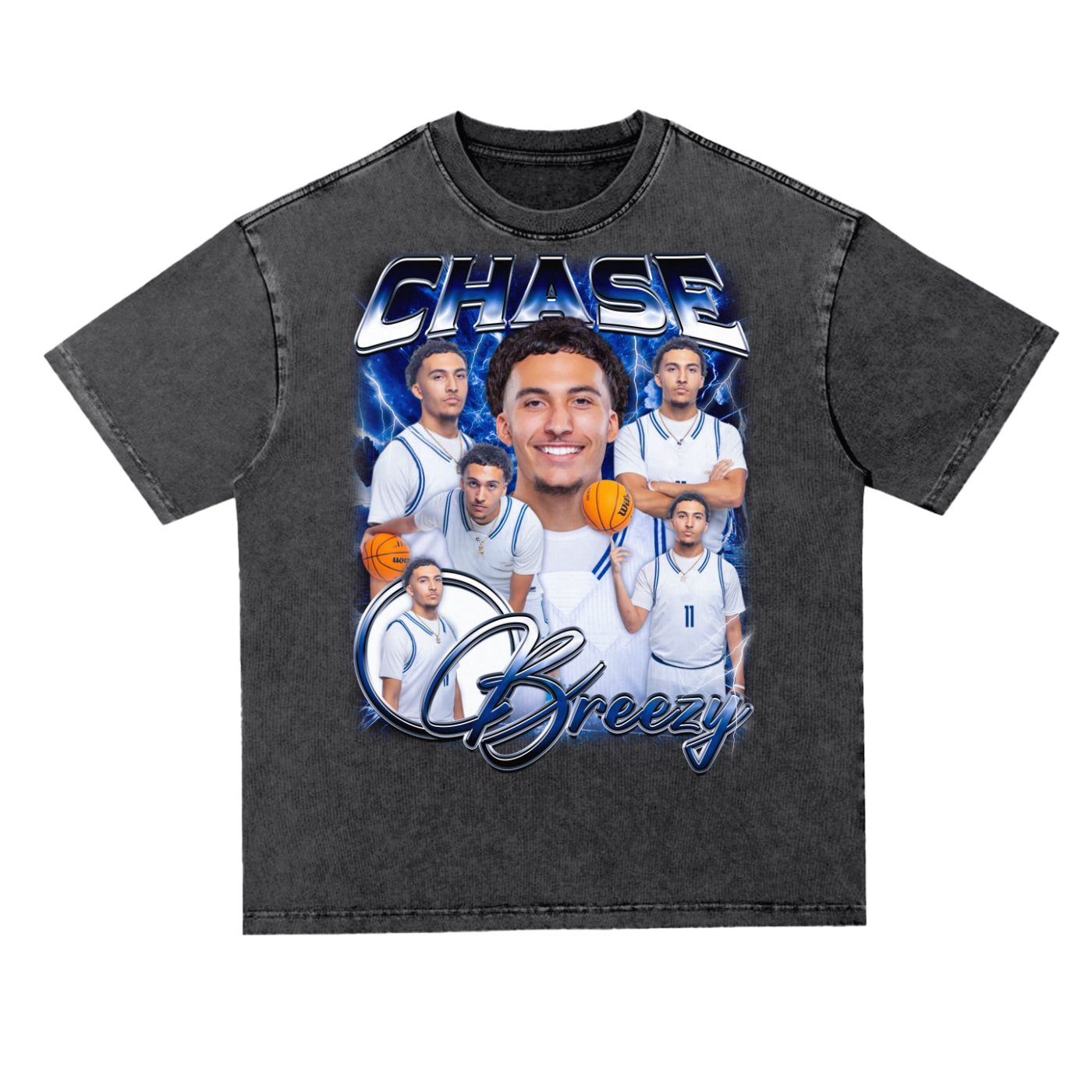 Chase breezy Oversized Acid wash T-shirt