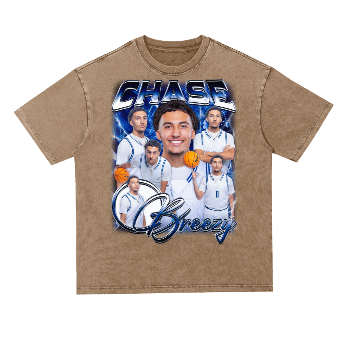 Chase breezy Oversized Acid wash T-shirt