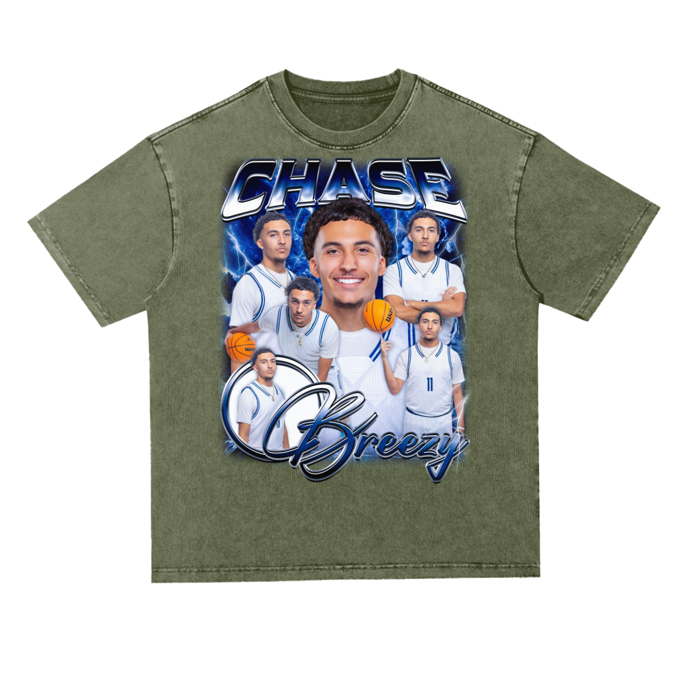 Chase breezy Oversized Acid wash T-shirt