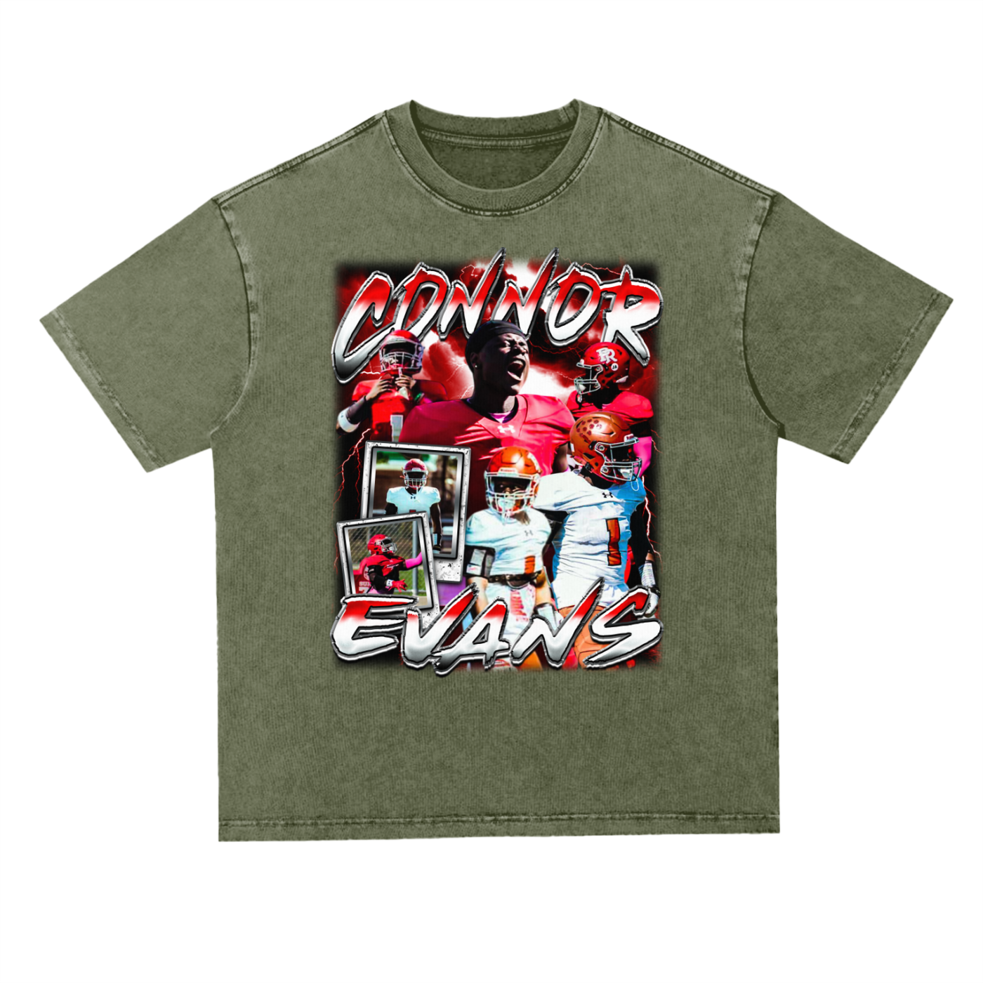 Connor Evans Oversized Acid wash T-shirt