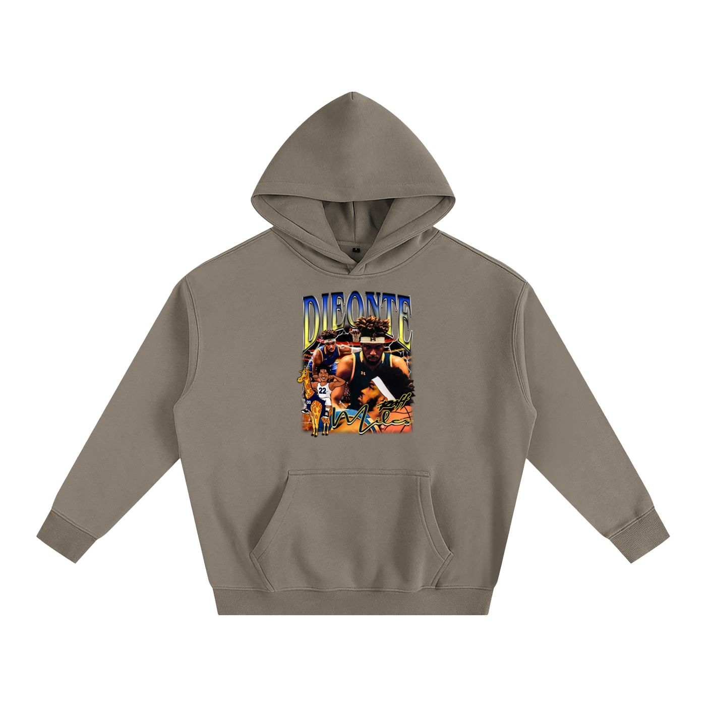 Deionte miles Oversize Fleeced Hoodie