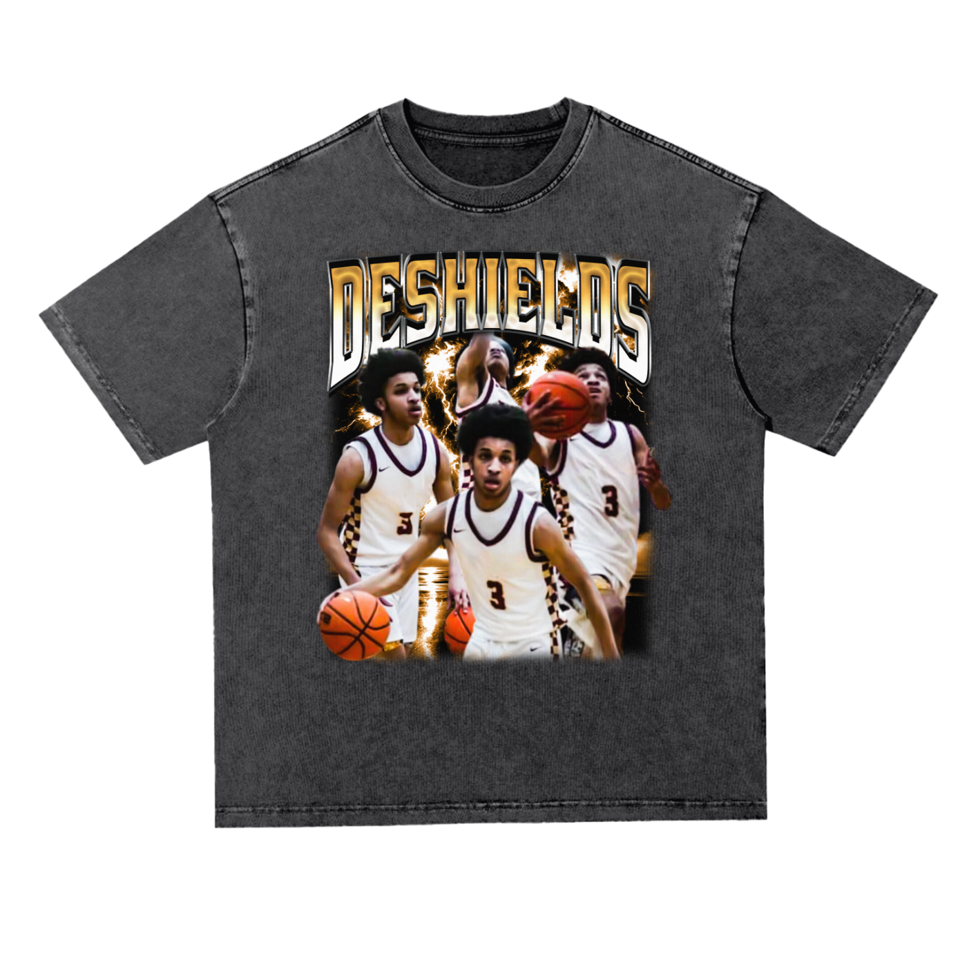 Deshields Oversized Acid wash T-shirt