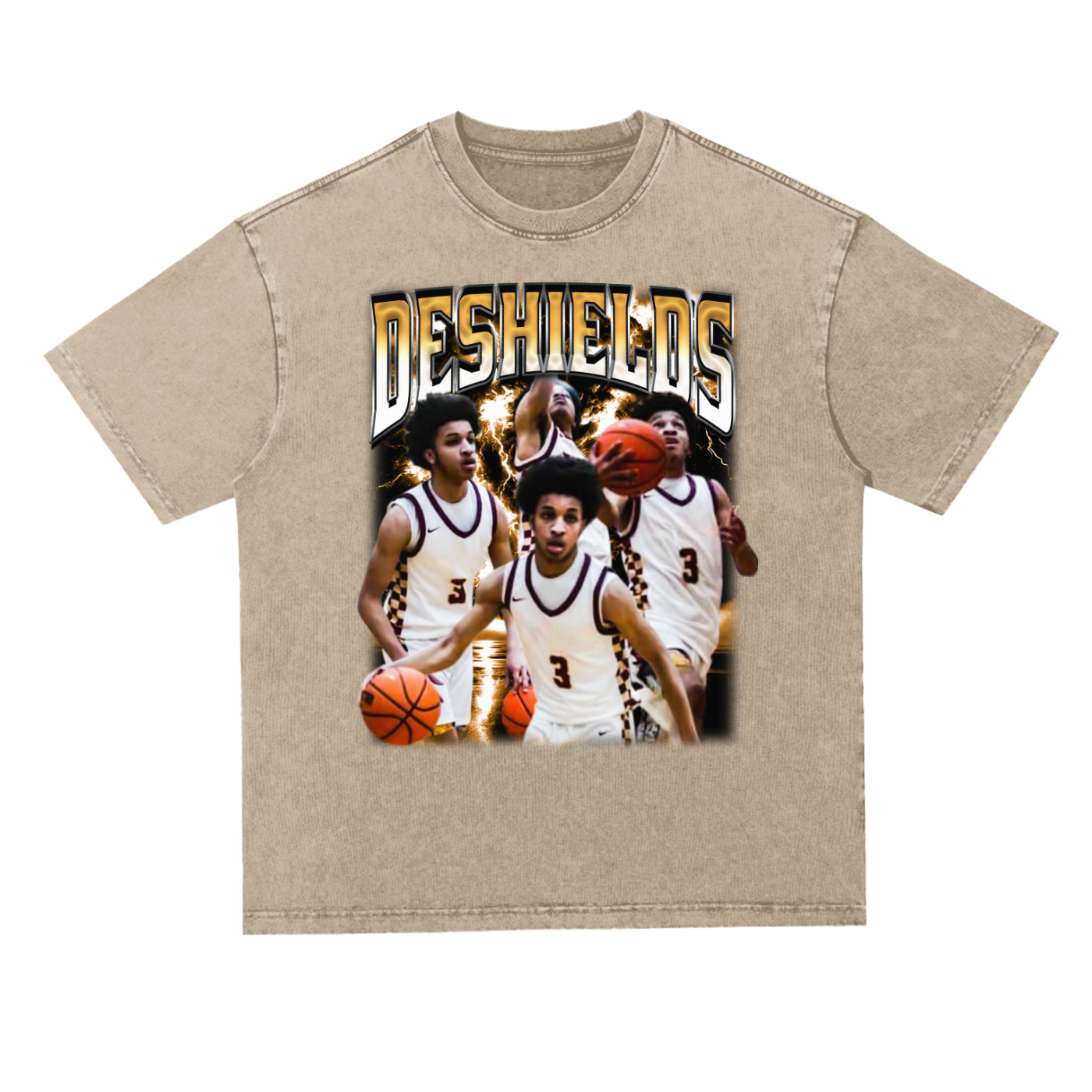 Deshields Oversized Acid wash T-shirt